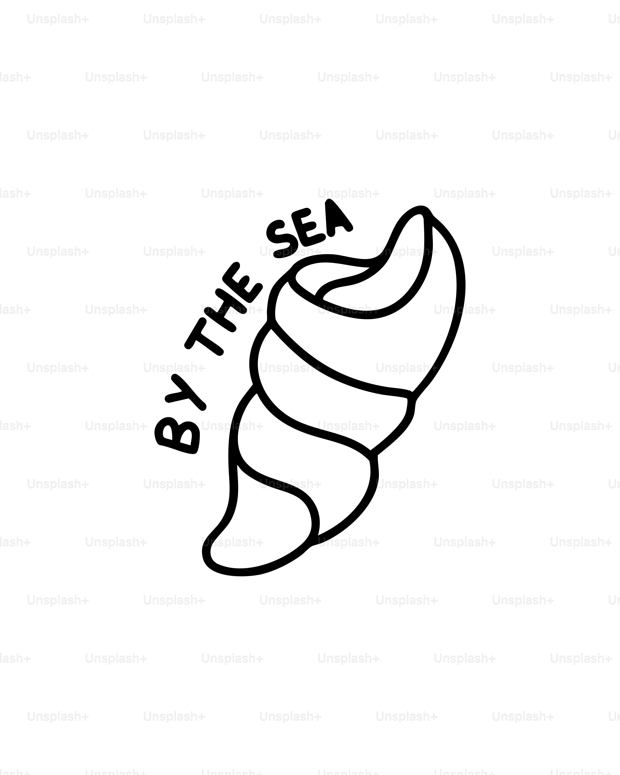 Seashell is presented with the text "by the sea."