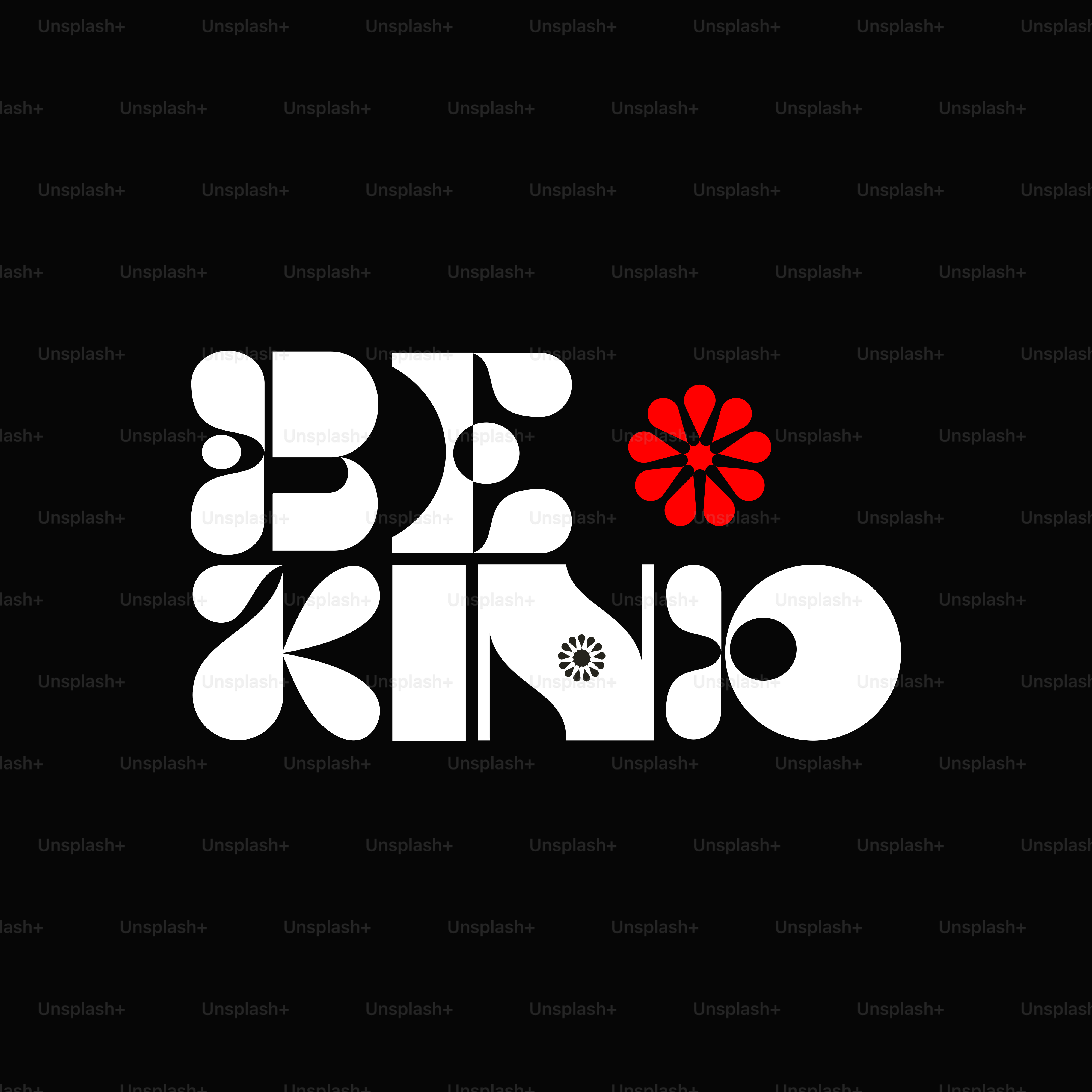 Be kind is the message, with floral touches.