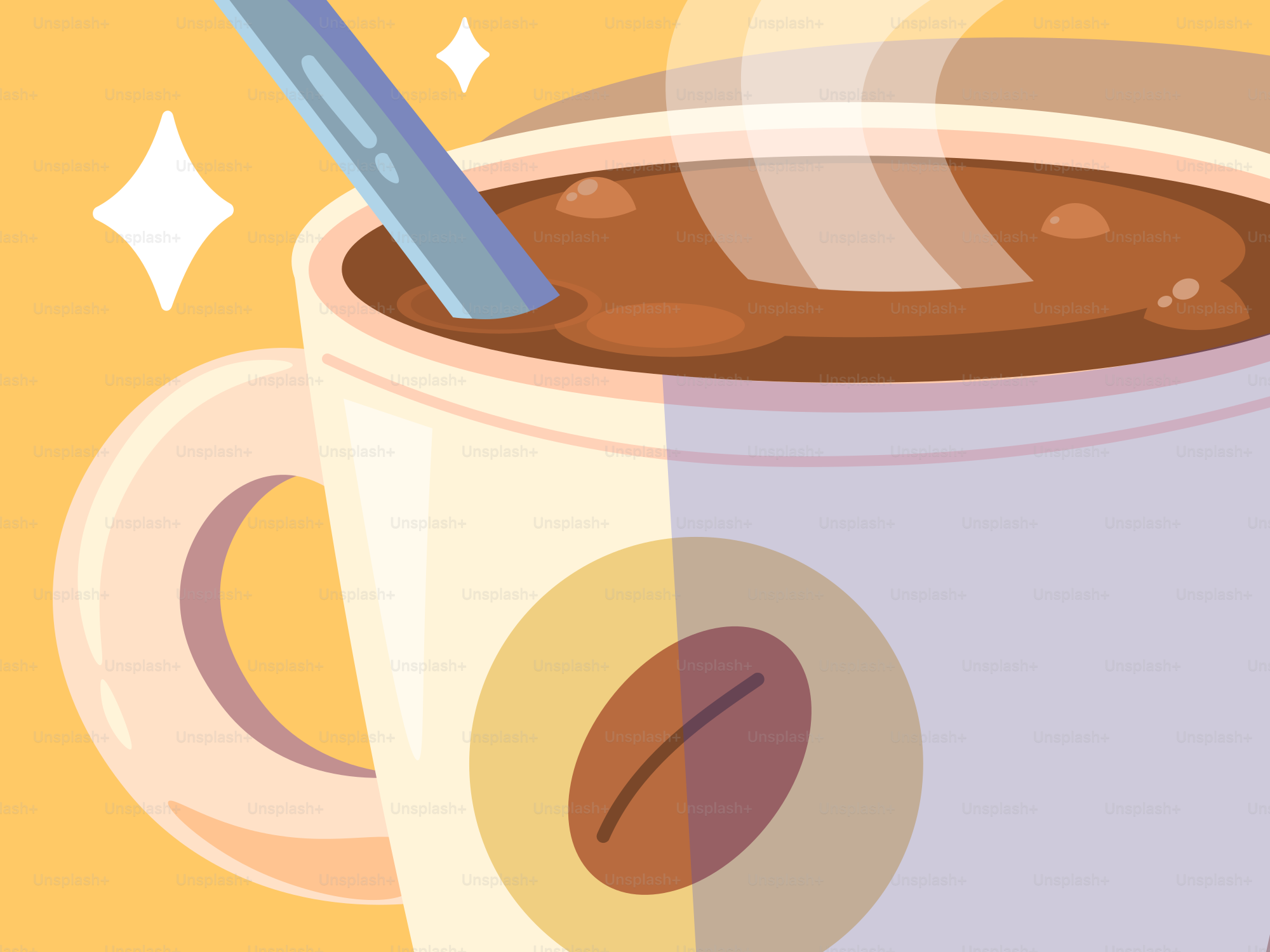 Steaming coffee in a white mug looks delicious.