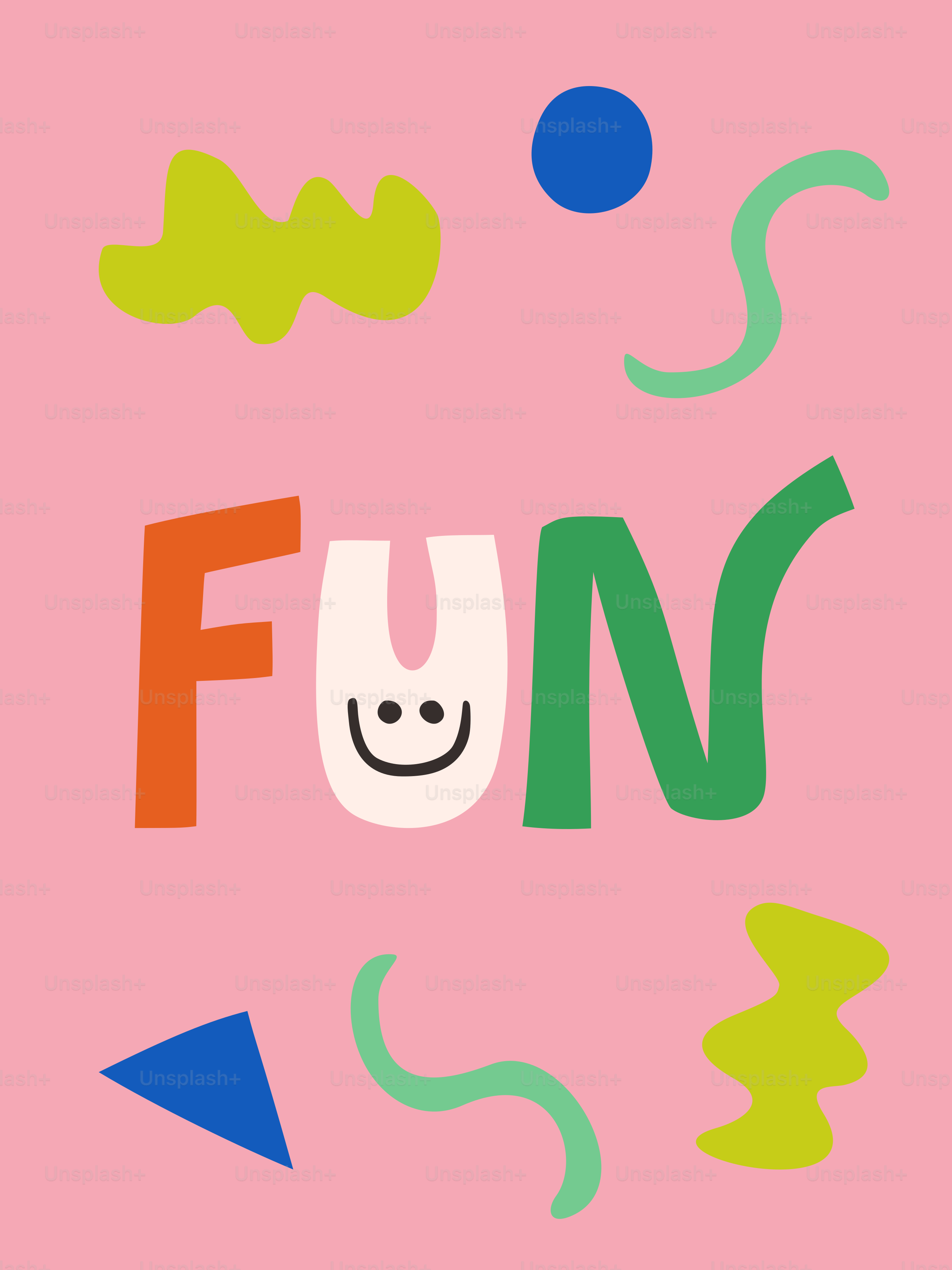 L’image dit « fun », avec des formes colorées.