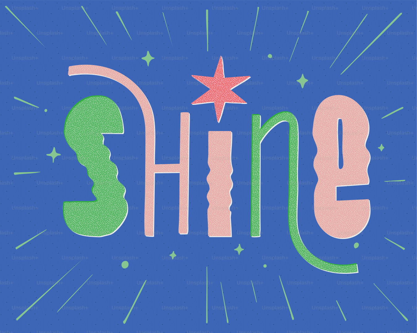 Das Wort "Glanz" wird kreativ stilisiert.