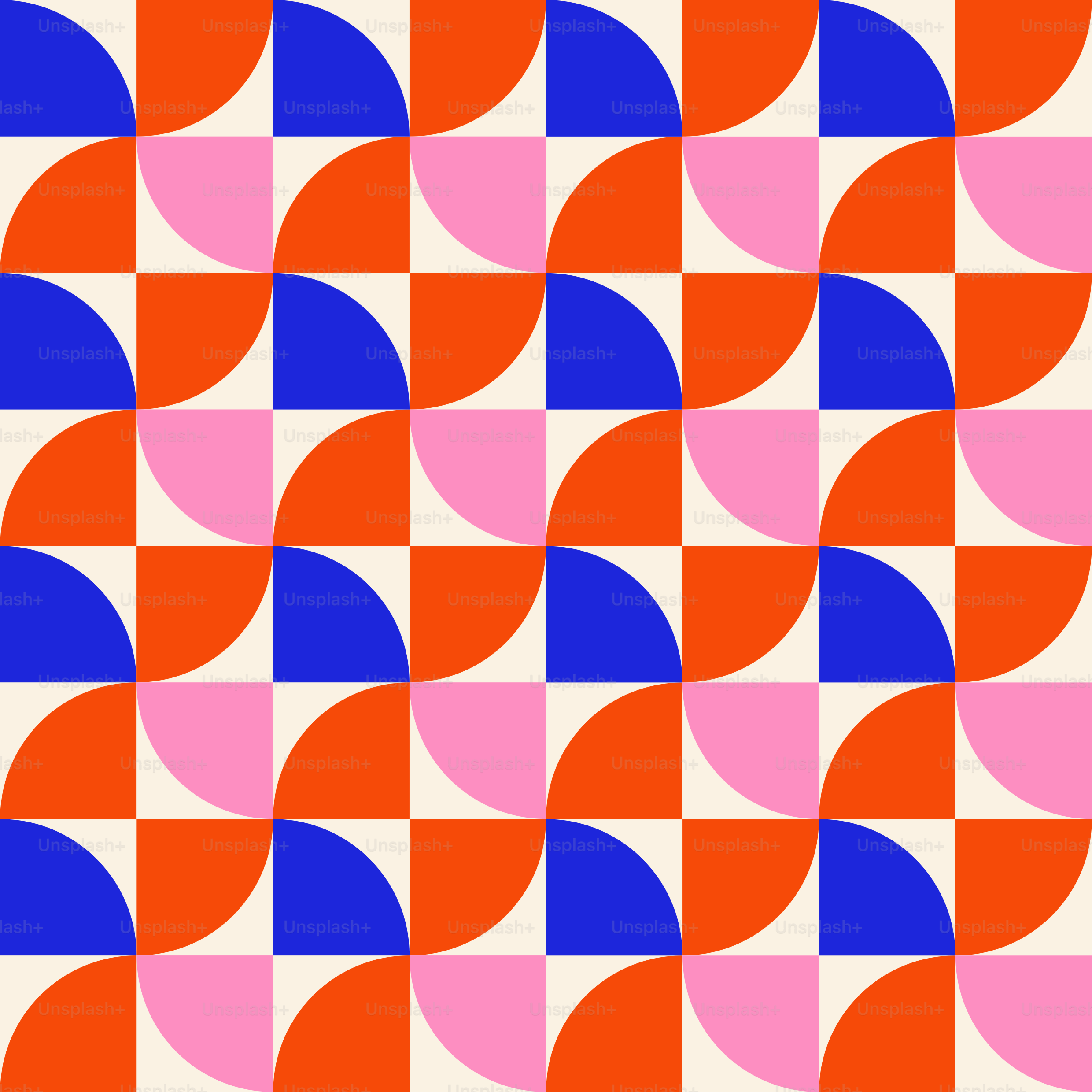 Geometric pattern of colorful semicircles.