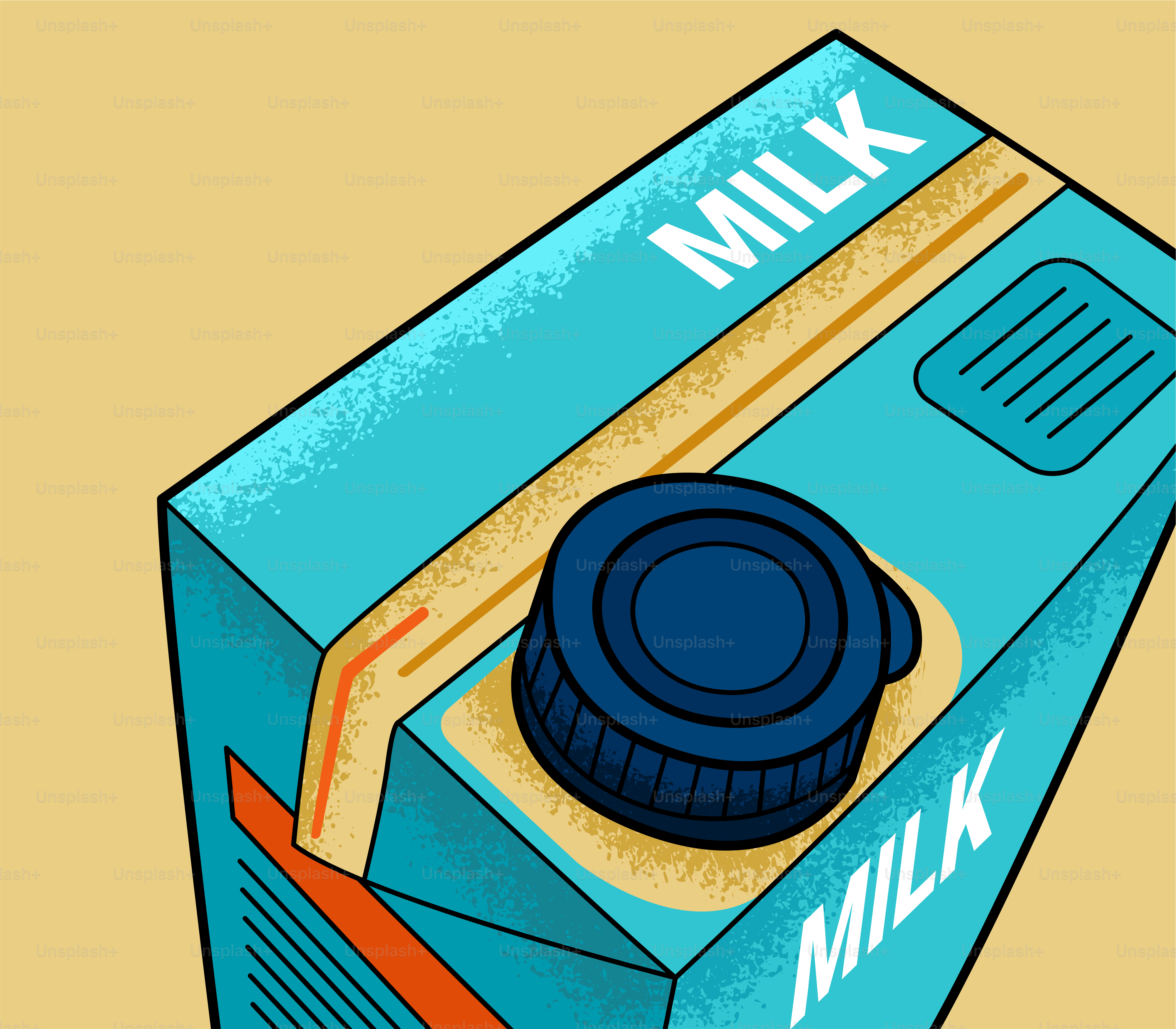 A carton of milk is pictured.