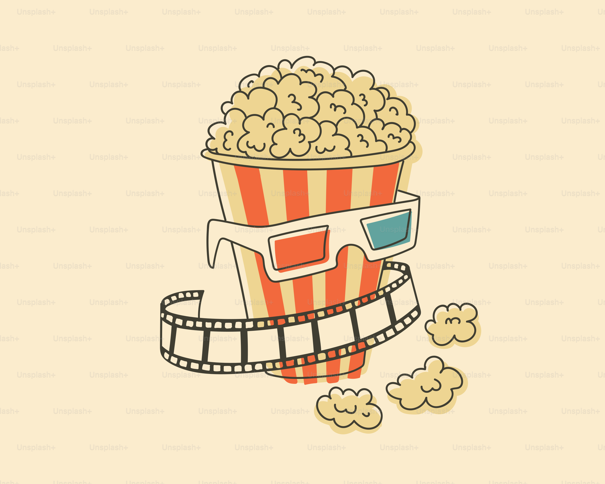 팝콘, 3D 안경, 그리고 필름 스트립!