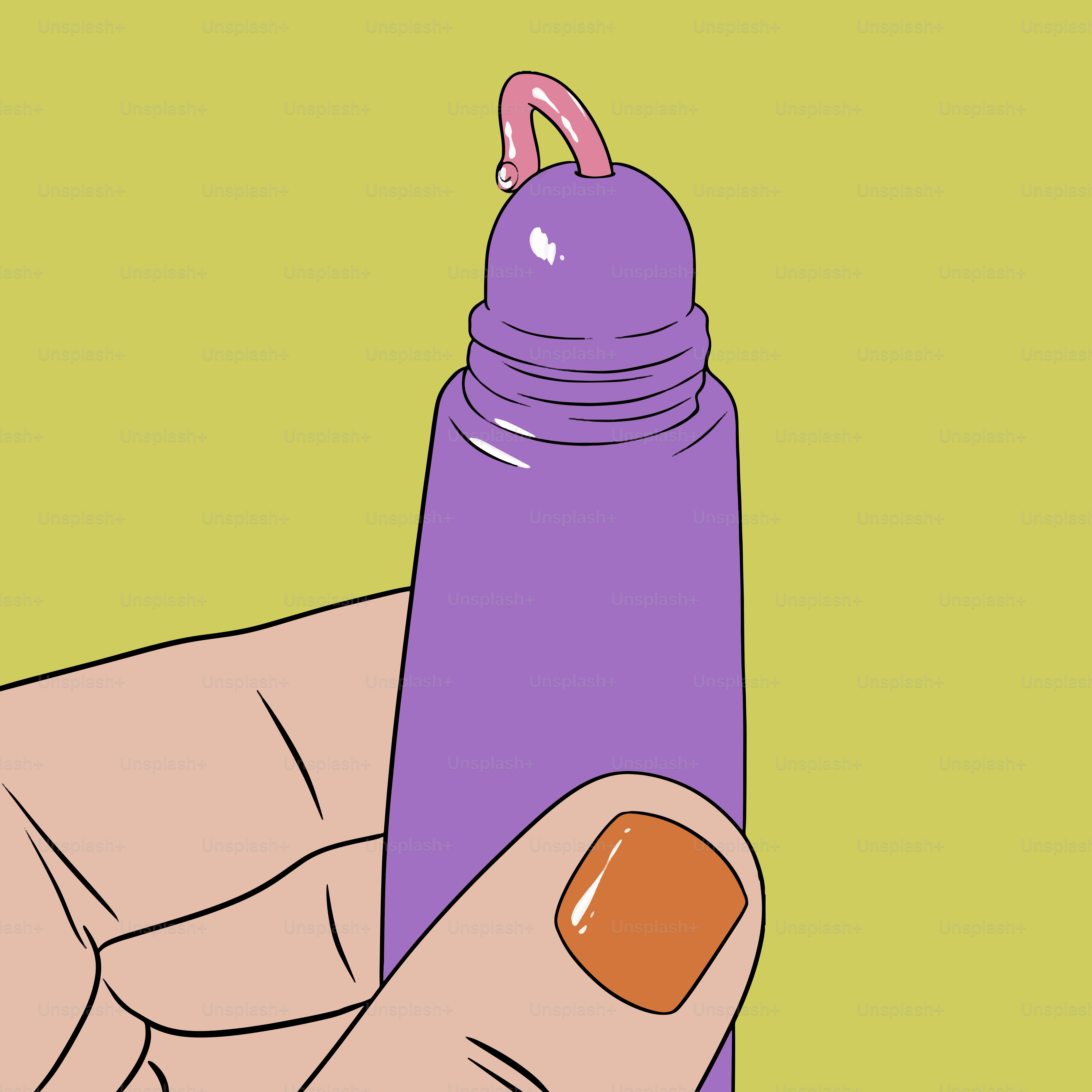 A hand holds a tube of lip gloss.