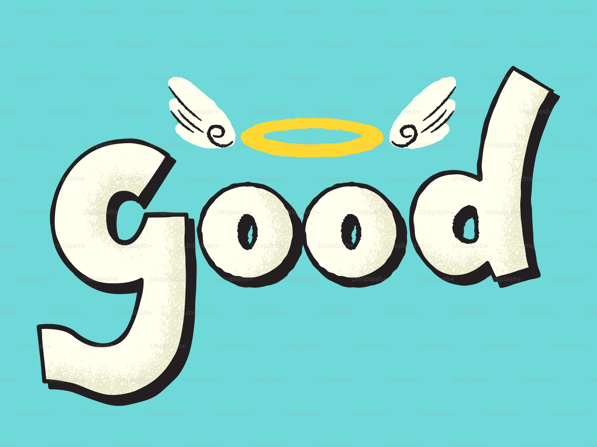 Good with an angelic halo and wings.