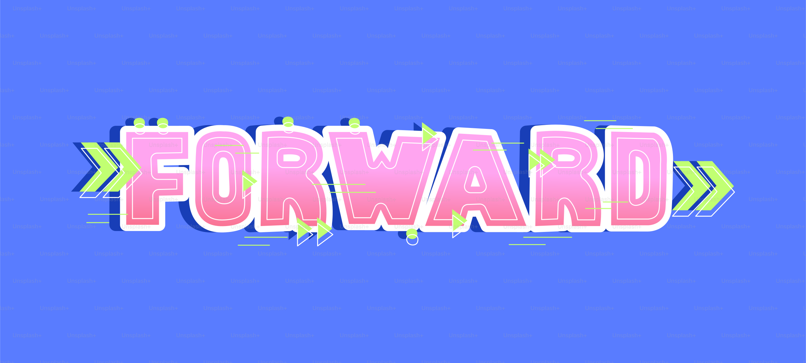 The word "forward" is displayed with arrows.
