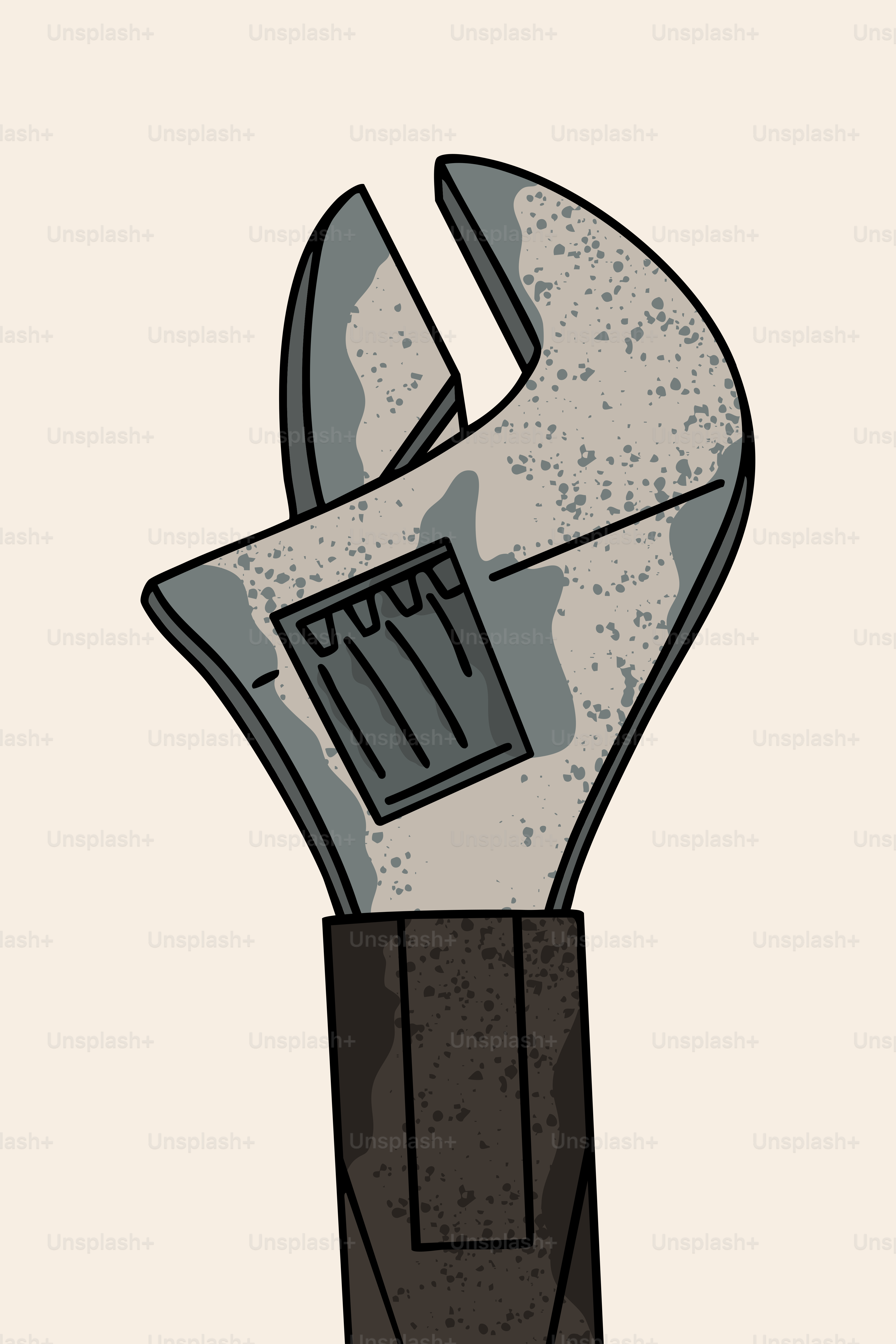 An illustration of a wrench tool.