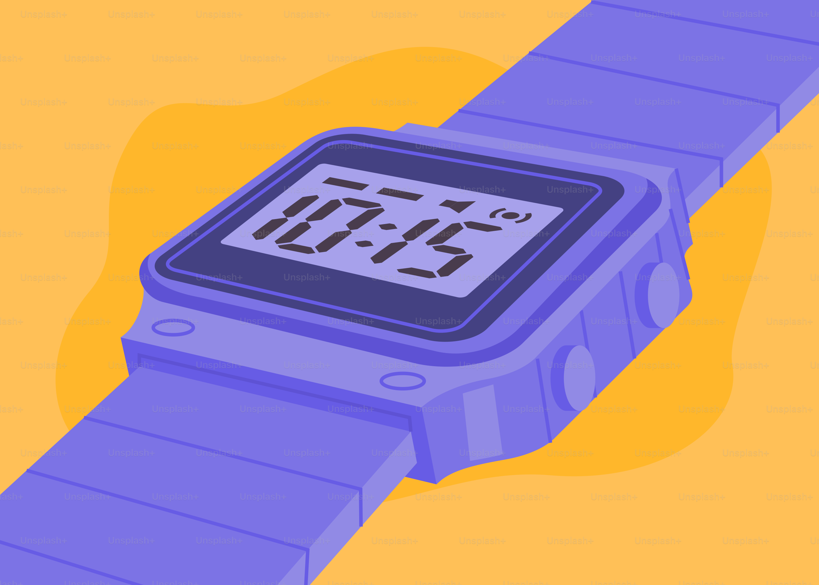 A digital watch shows the time 10:15.