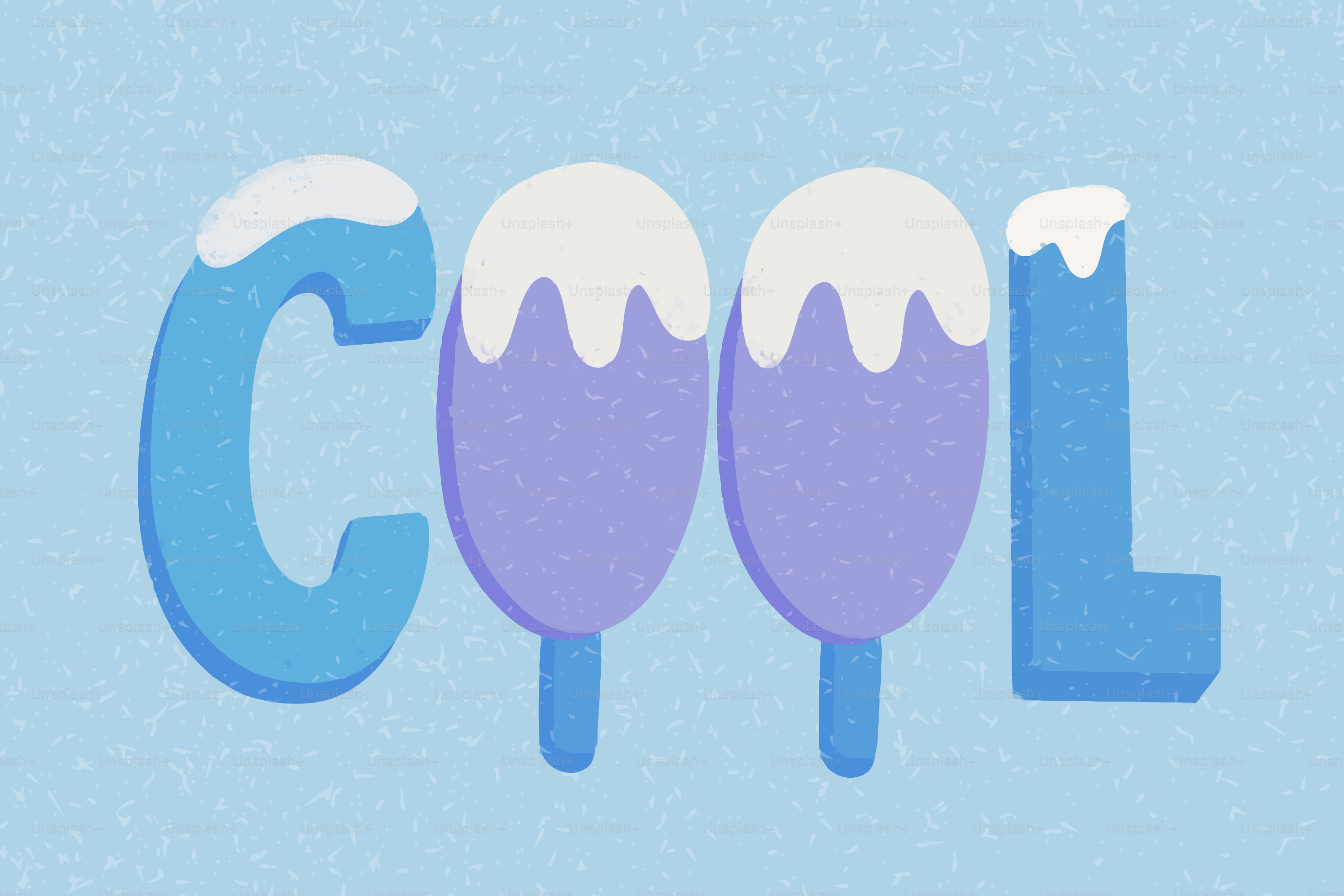 Cool treats spell out the word "cool".