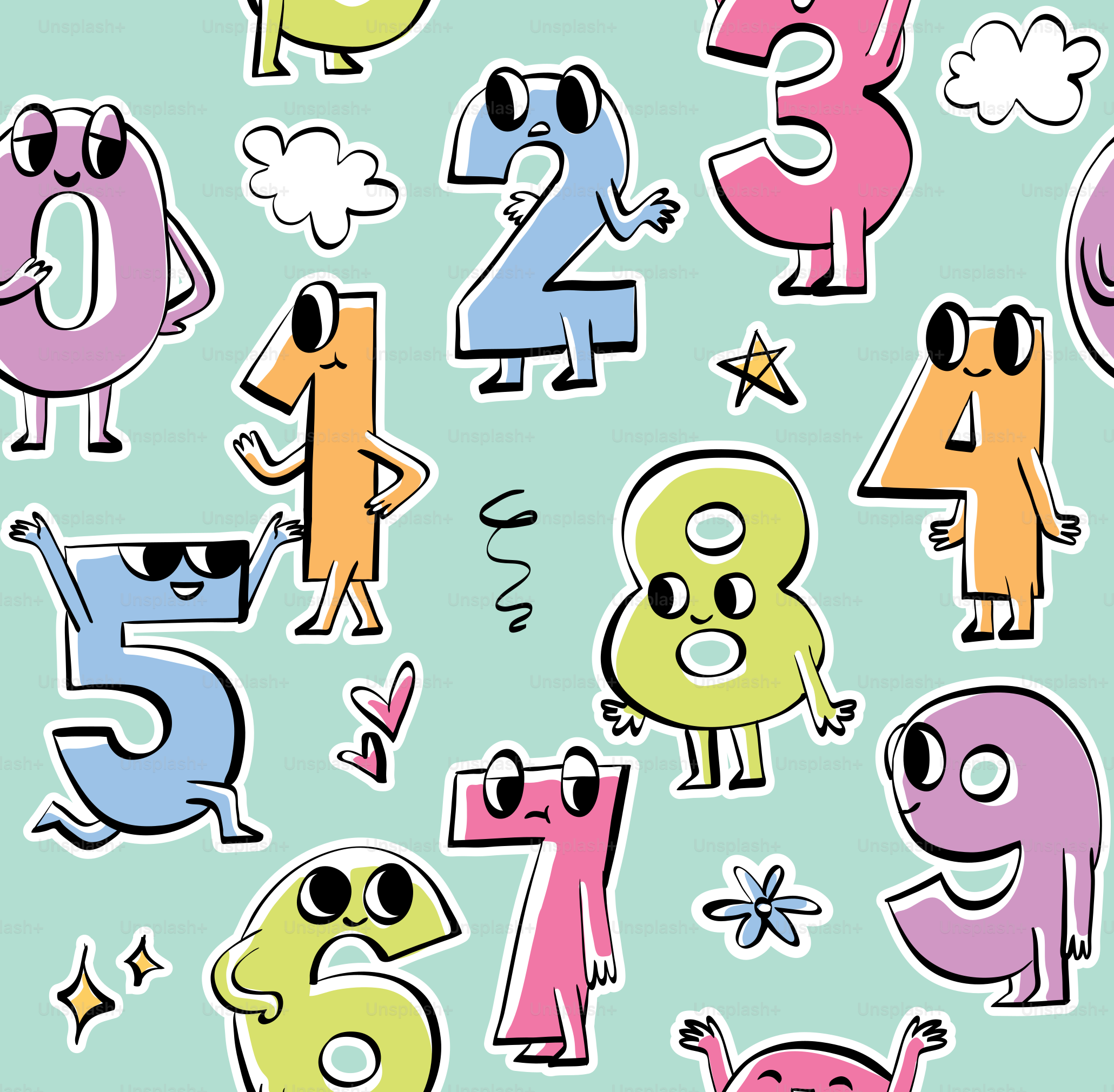 背景には遊び心のあるナンバーが笑顔で踊っています。