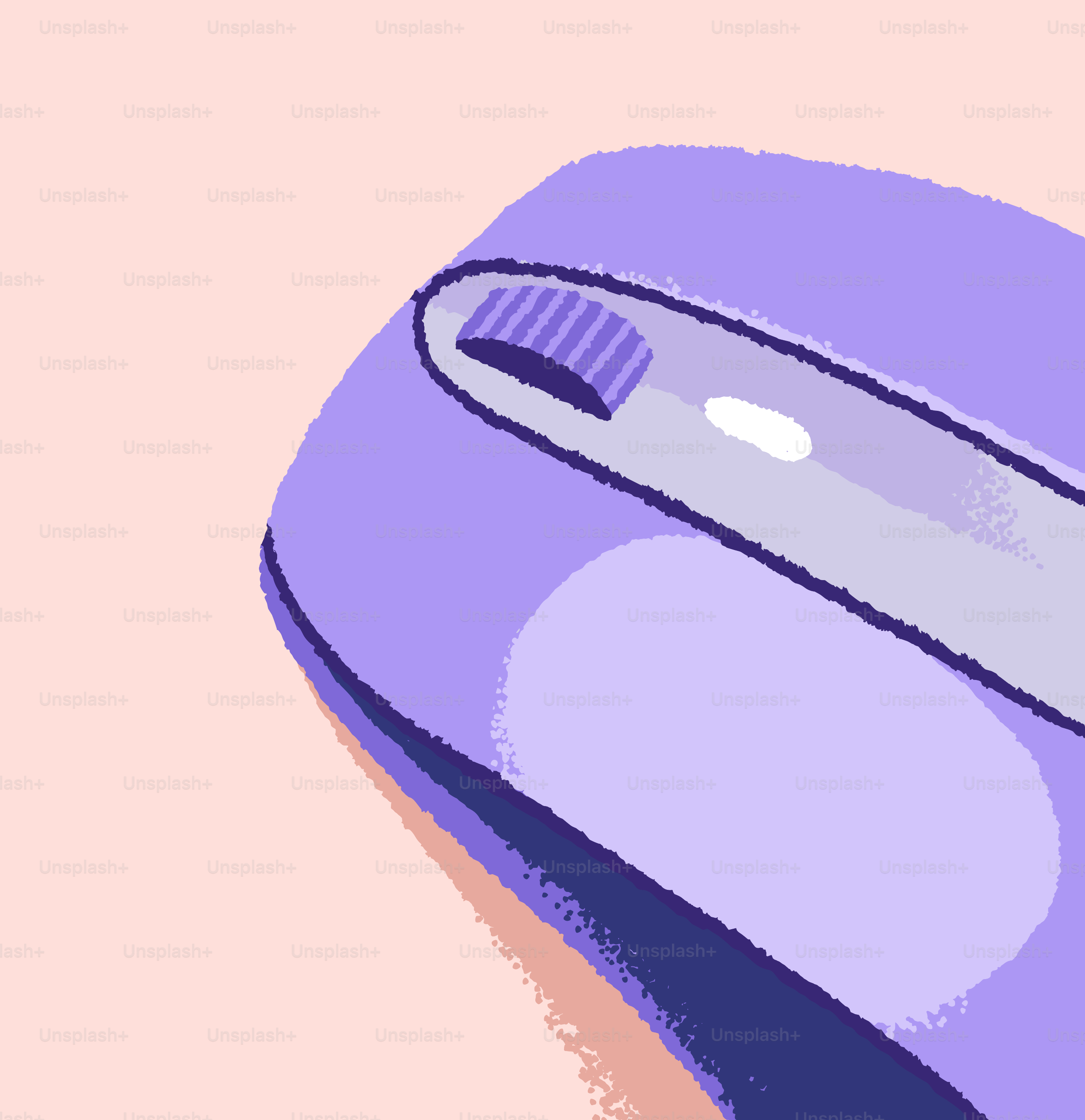 Une souris d’ordinateur violette s’affiche.