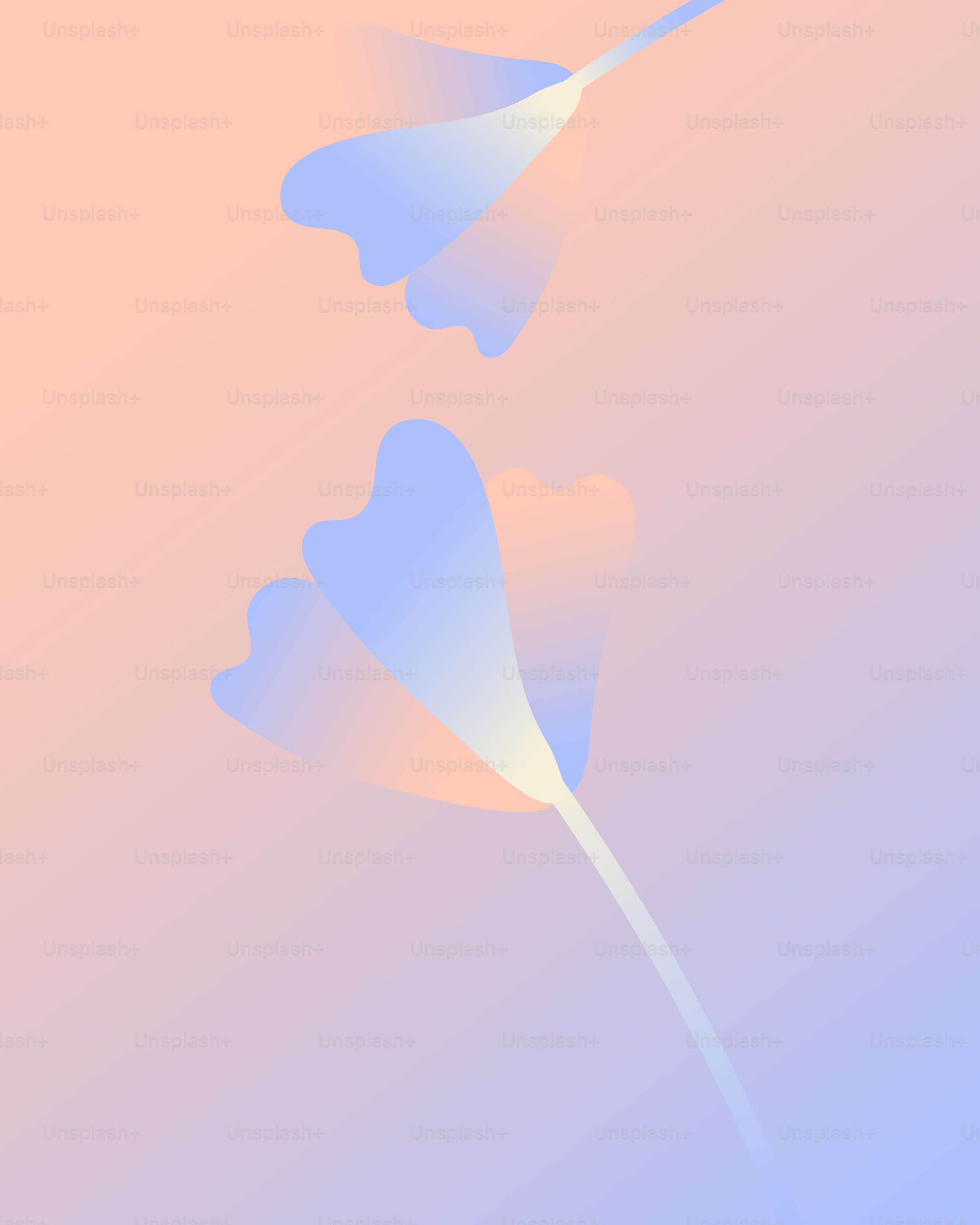 Abstract flowers drift against a soft gradient.