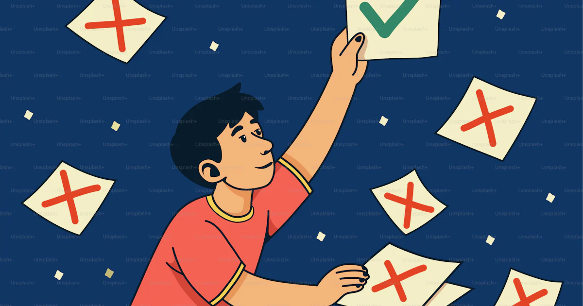 Choosing the right answer from rejected options. vector – Motivational ...