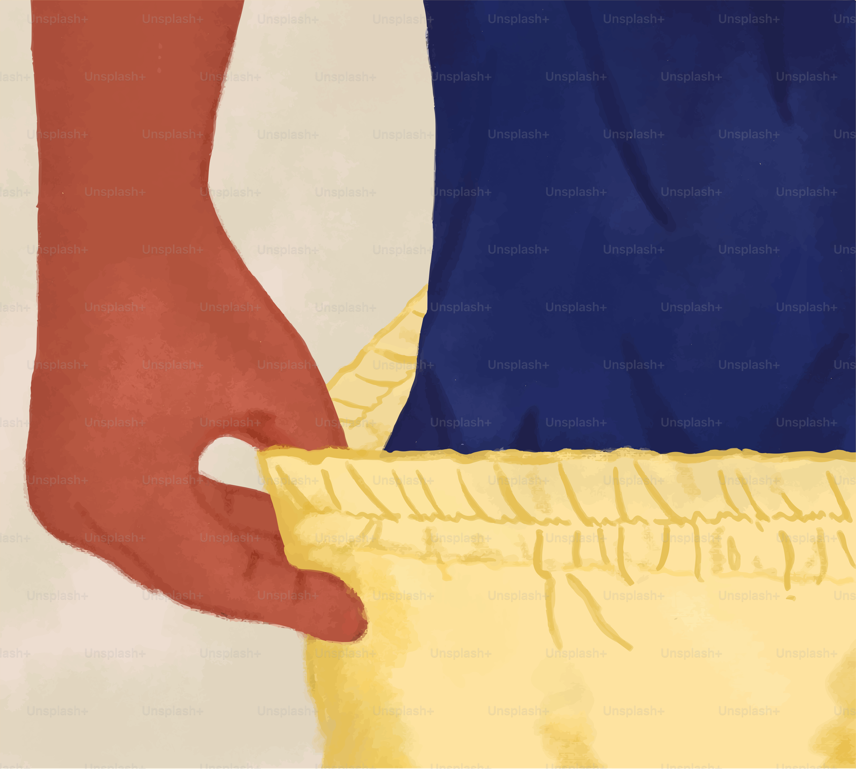 A person is putting their hand into a pocket.