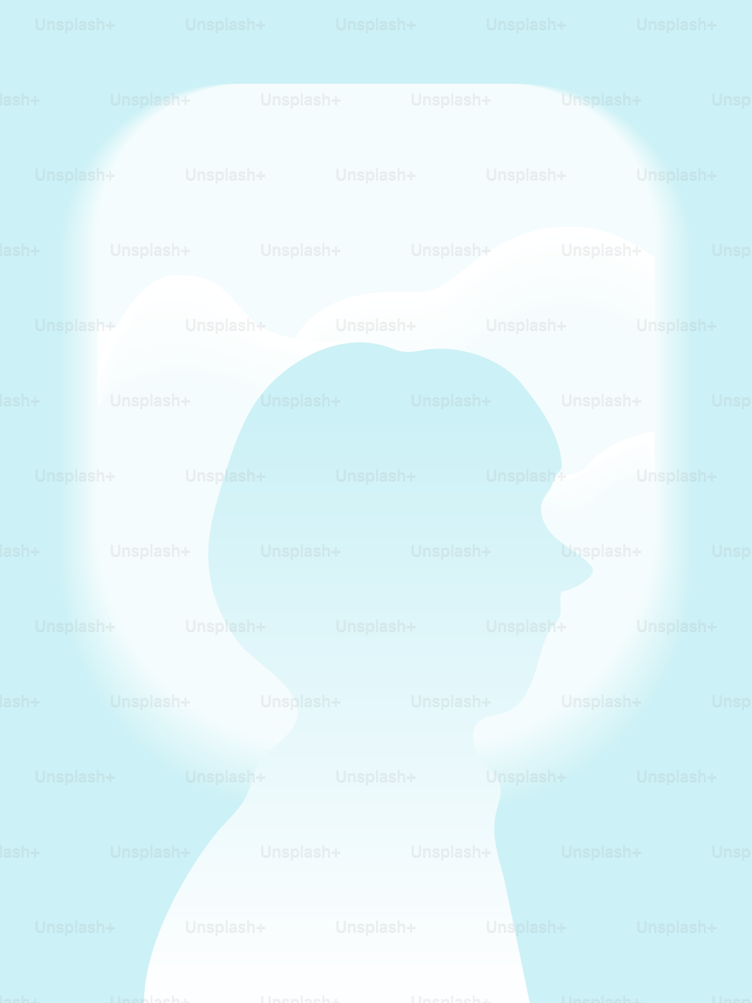 Silhouette of a person looking out an airplane window.