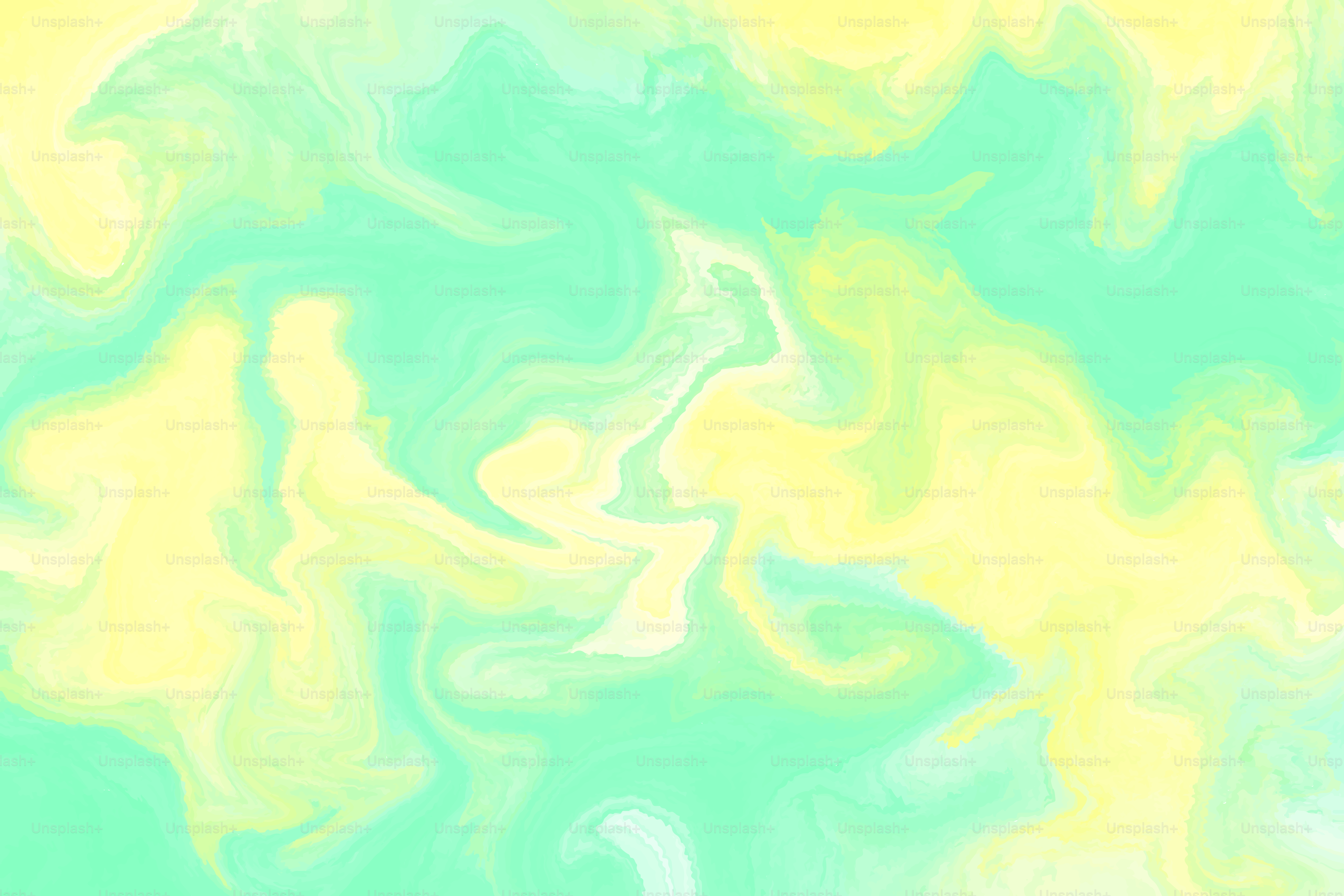 Swirling watercolor in pastel yellow and green.