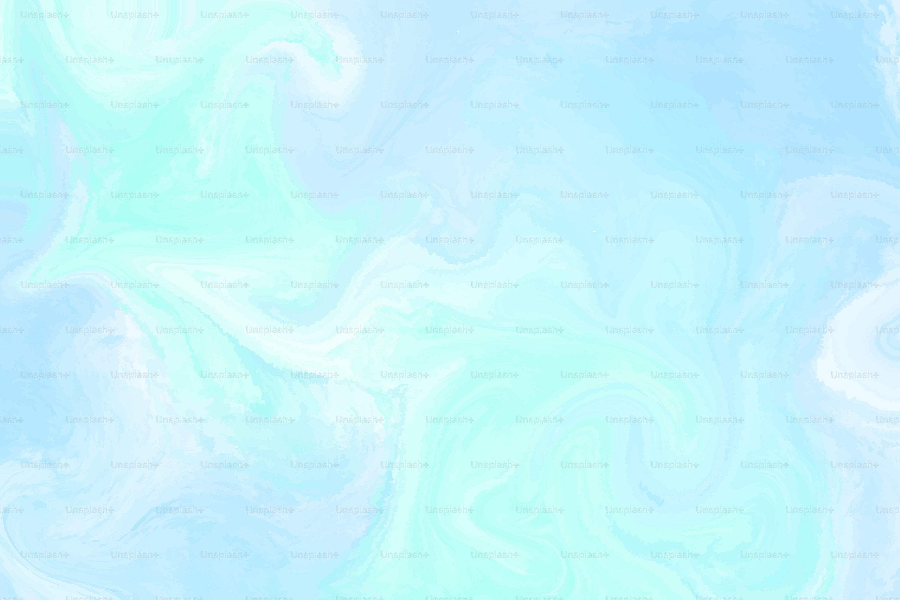 Watercolor swirls of blue and green