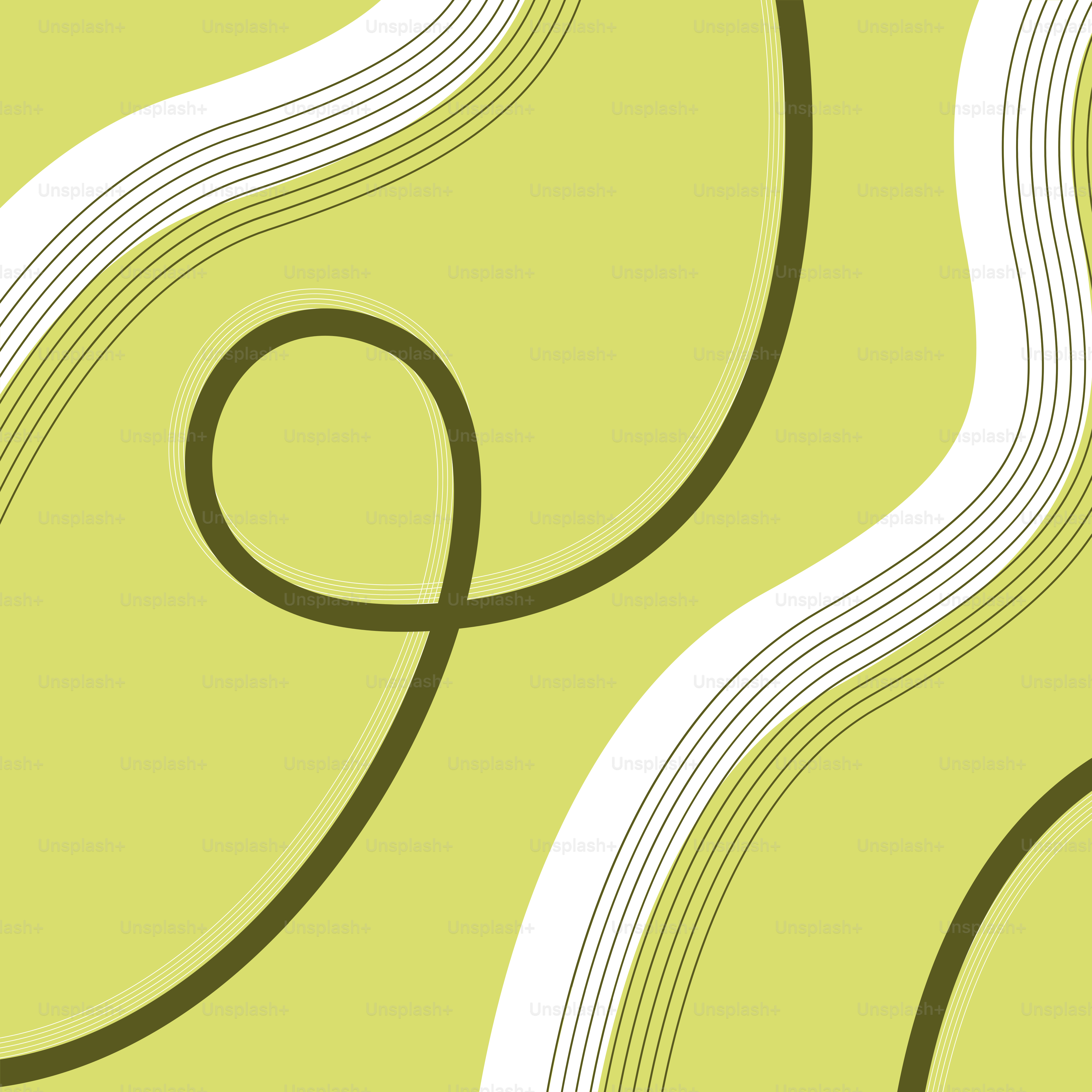 Abstract flowing lines on a light green background
