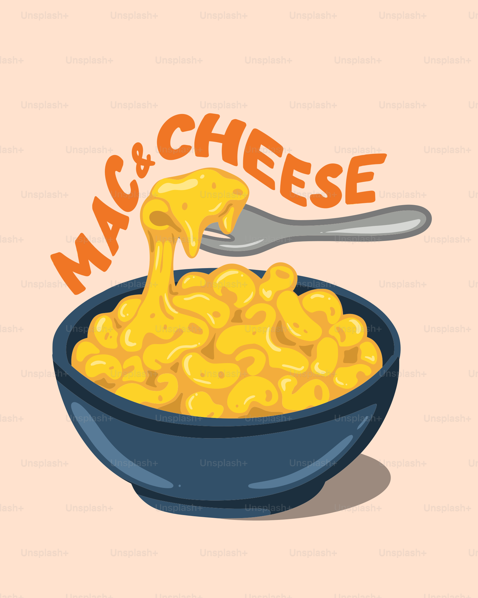 Delicious mac and cheese, served on a dish.