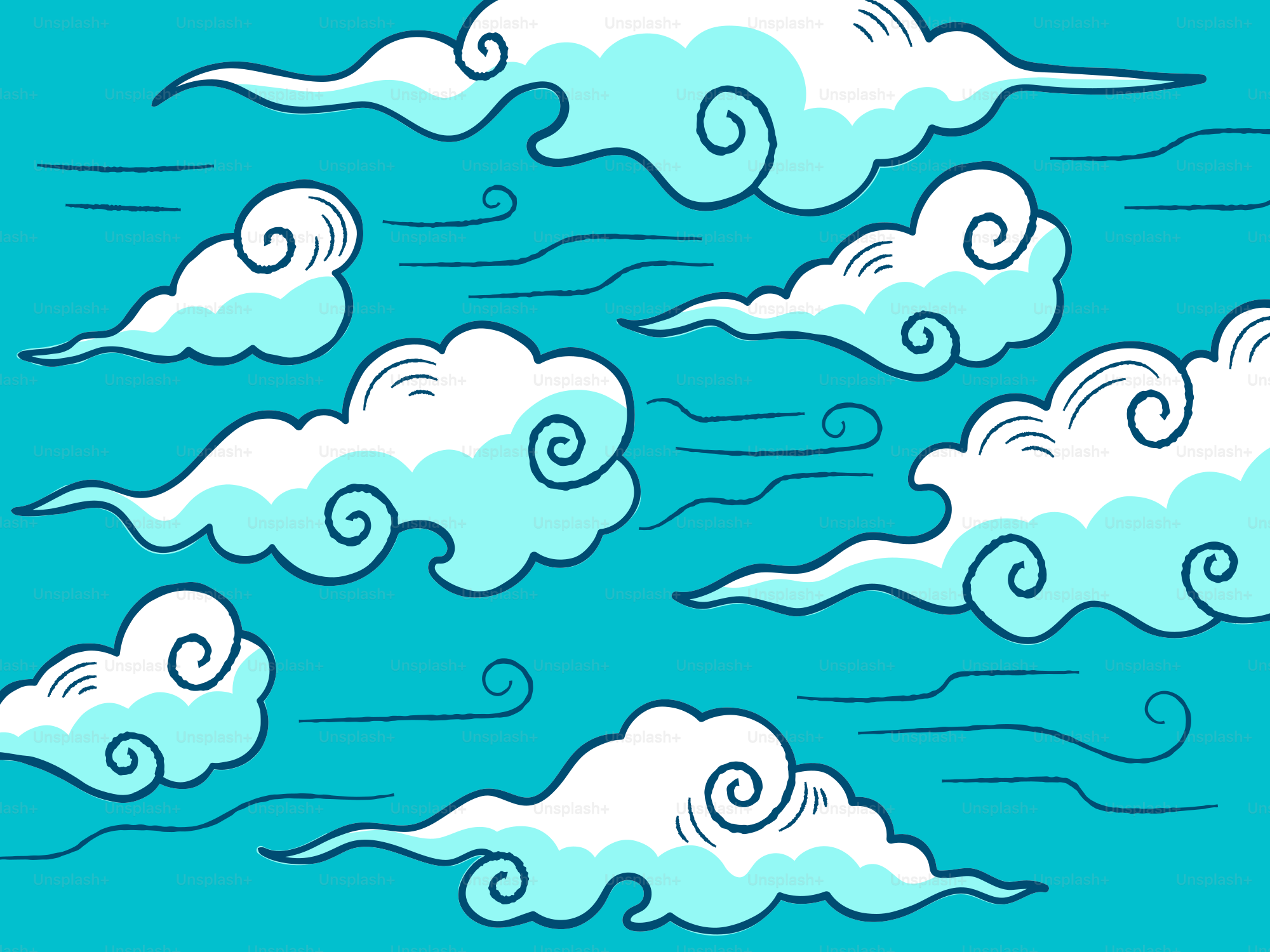 Clouds float against a bright blue sky.