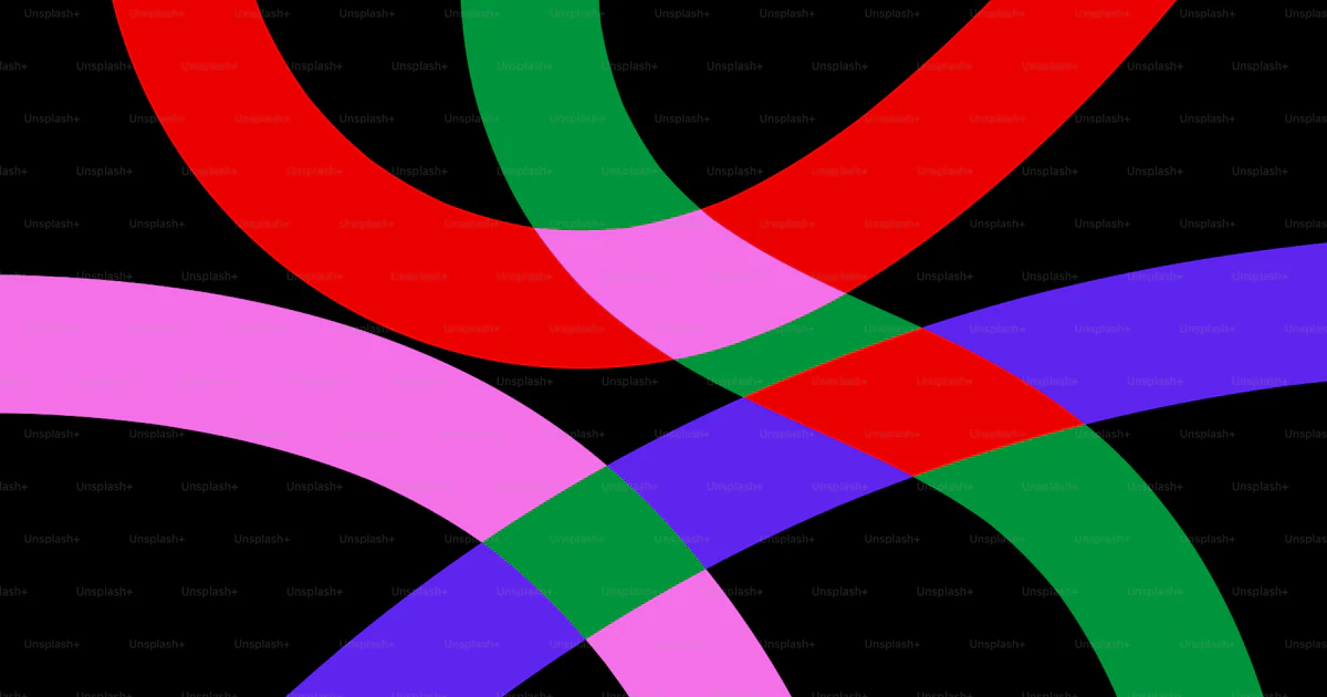 Colorful, overlapping arcs on a black background. vector – Wallpaper ...
