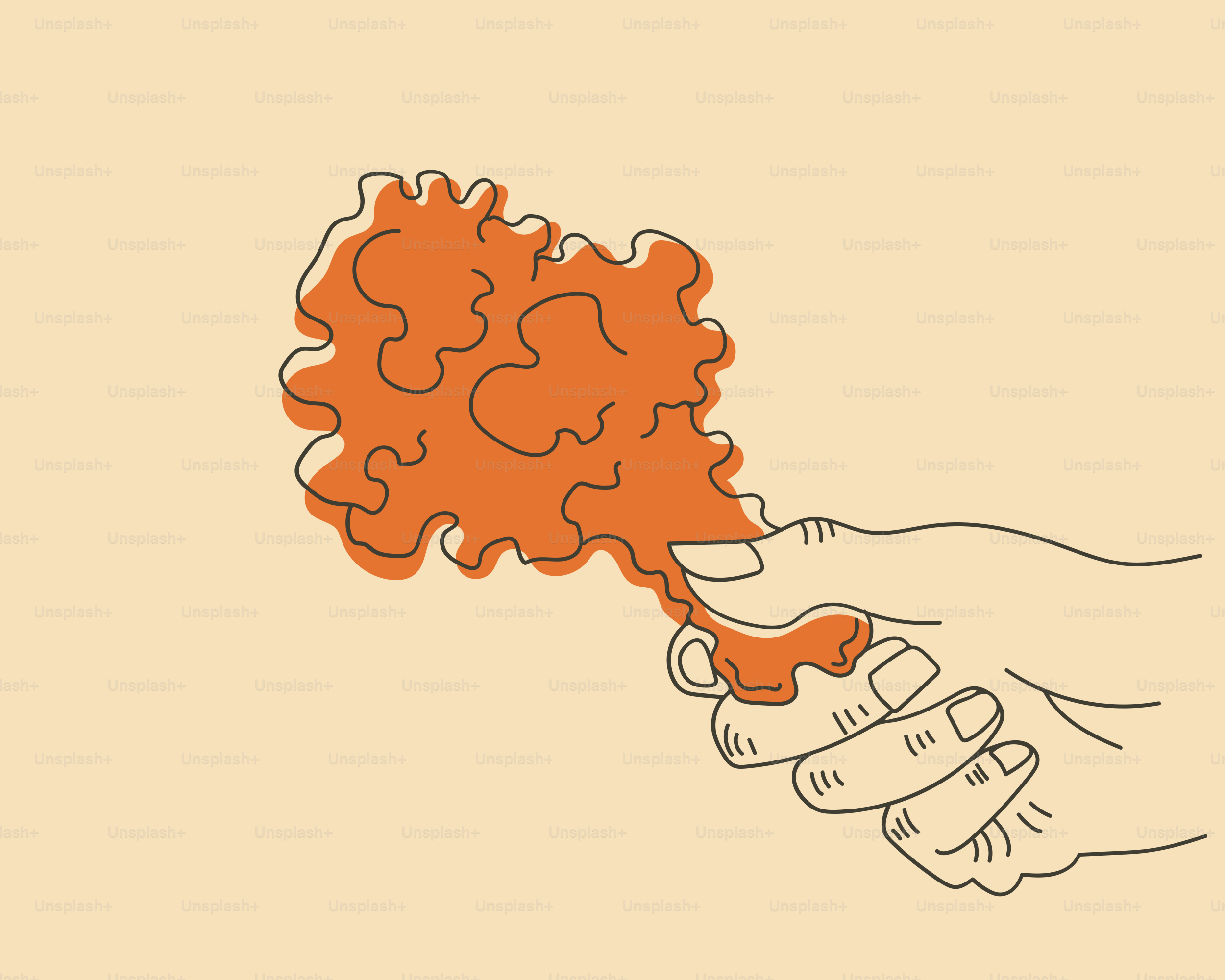 Hand holding a bunch of grapes