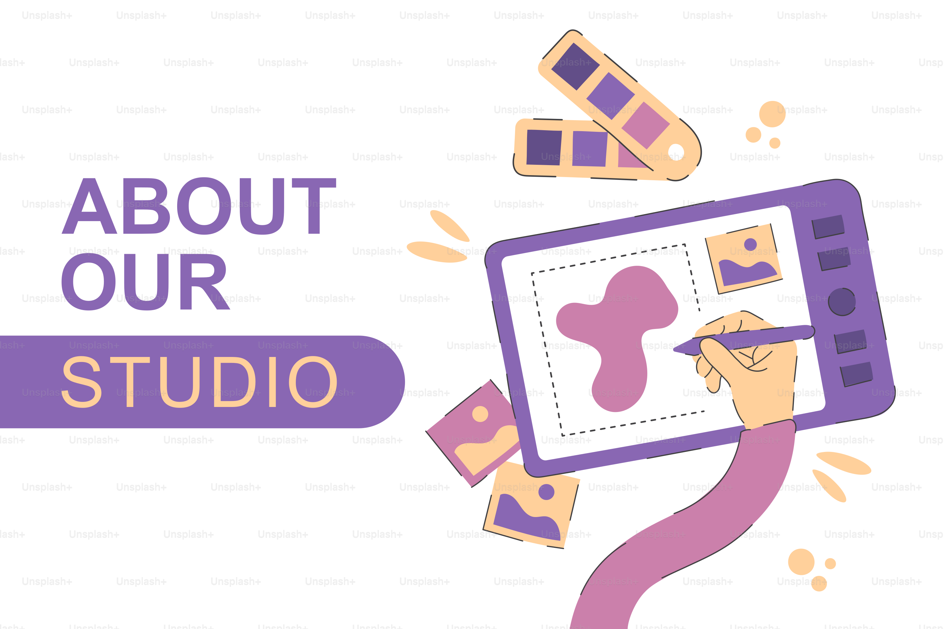 Graphic designer working on a digital tablet