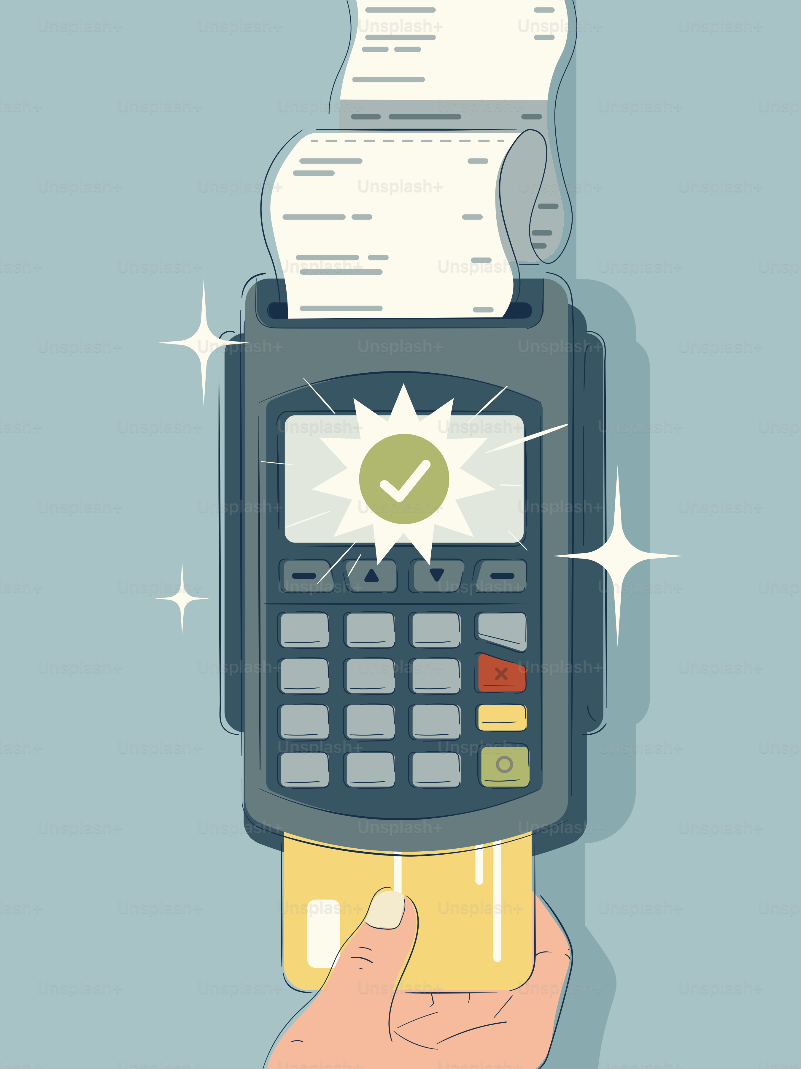 Hand inserting credit card into payment terminal