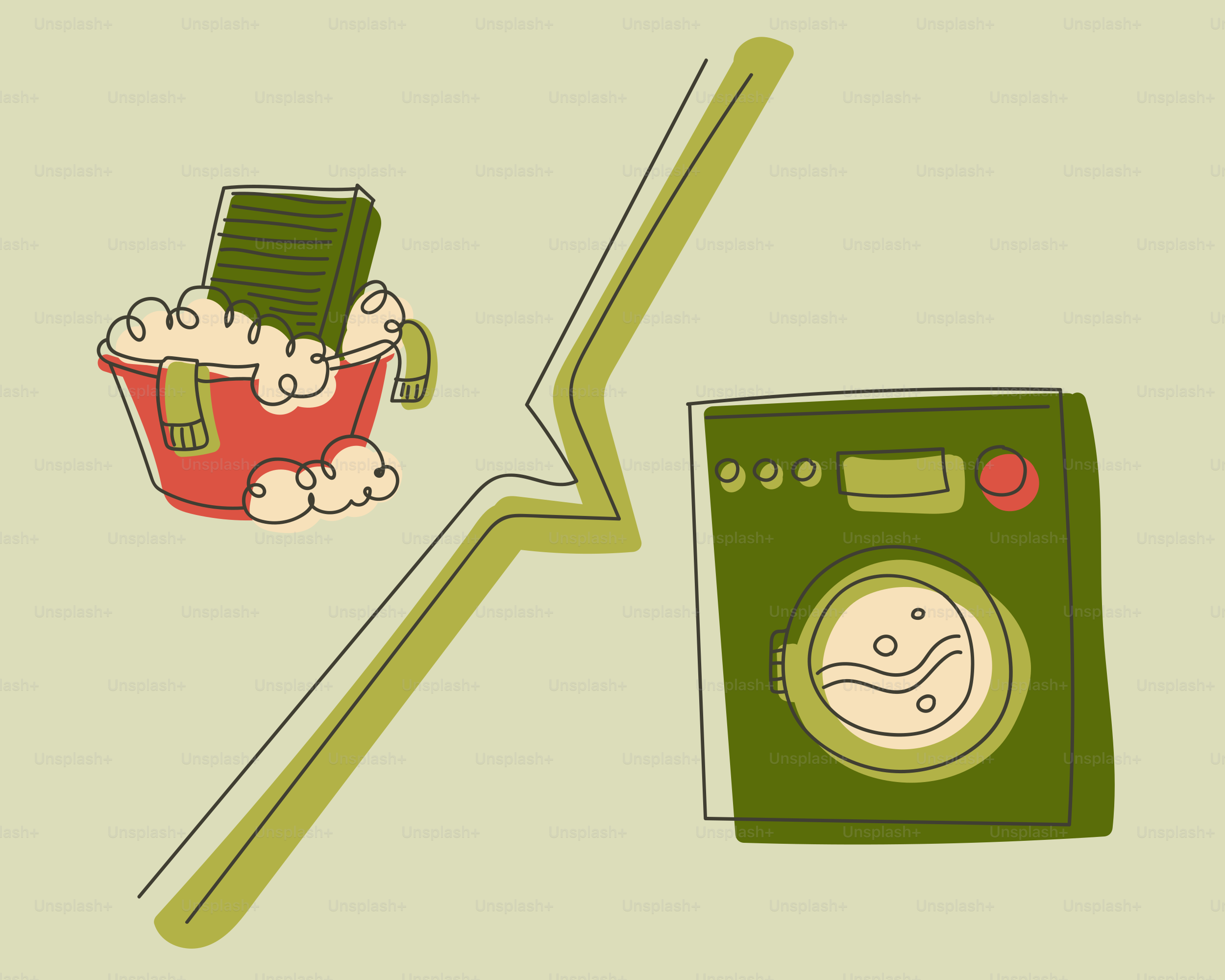 Washing machine versus wash basin with a basin