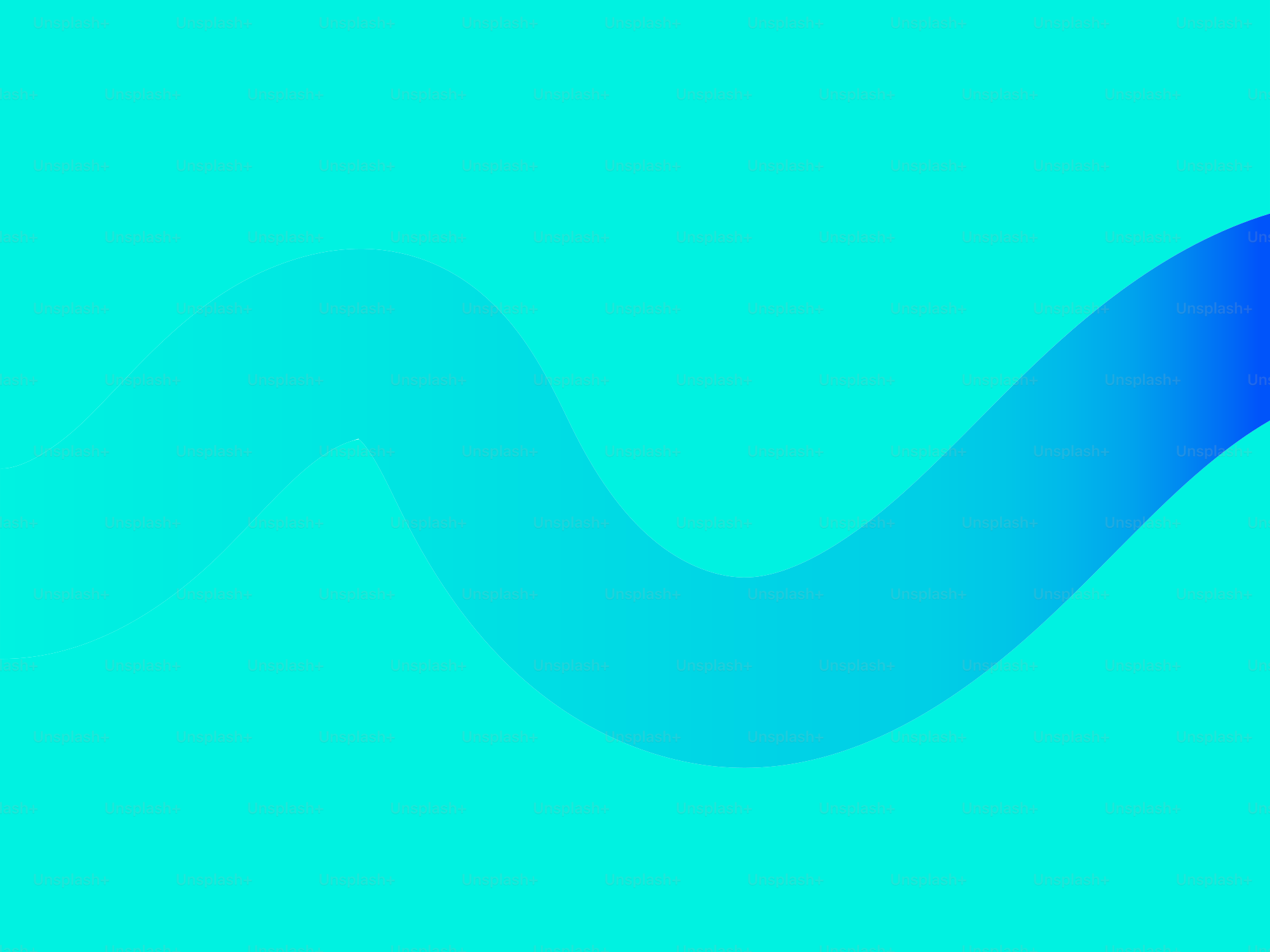 A wavy blue gradient line on a teal background
