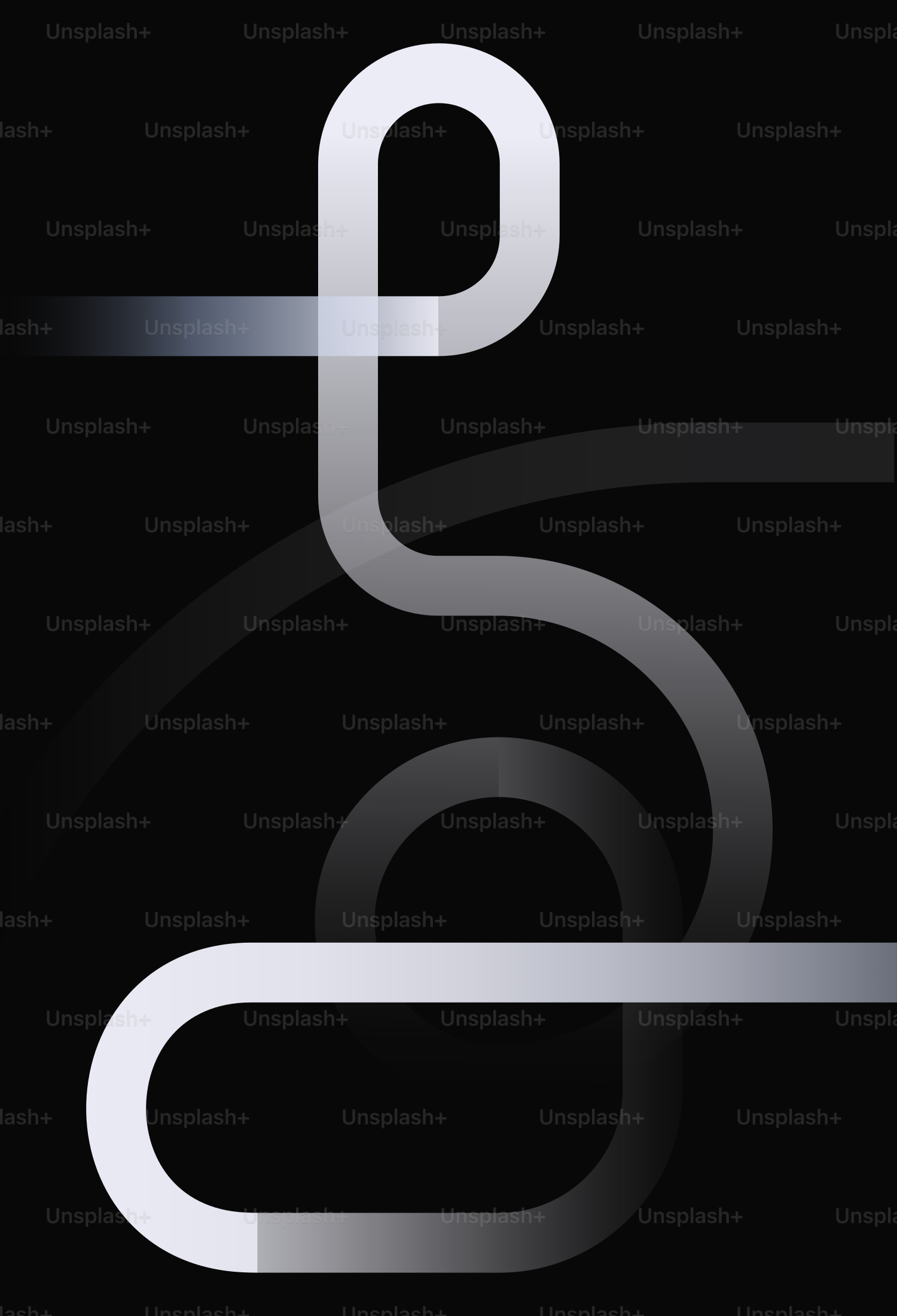 黒い背景に抽象的な白い線