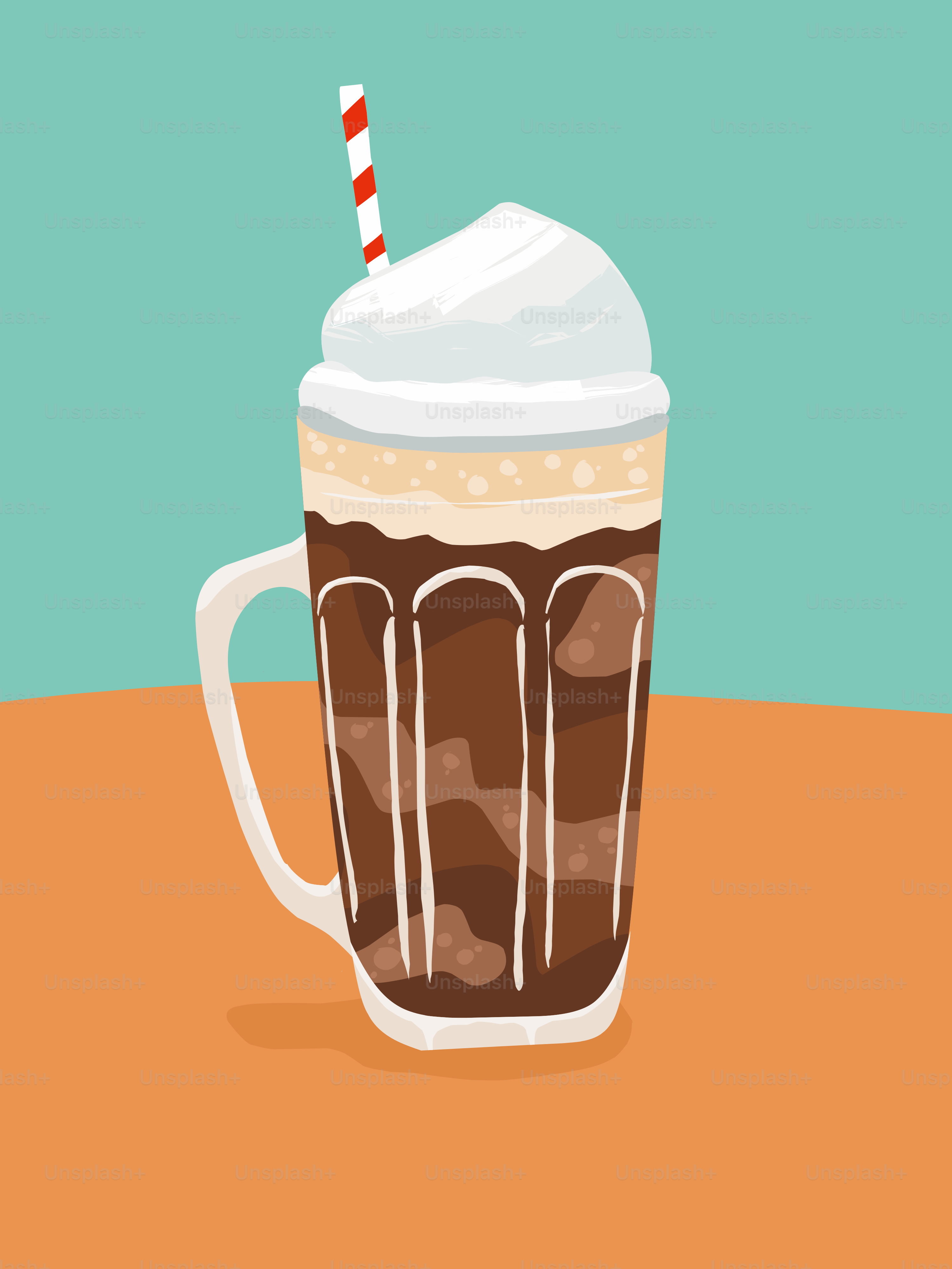 A tall glass of root beer float with whipped cream.