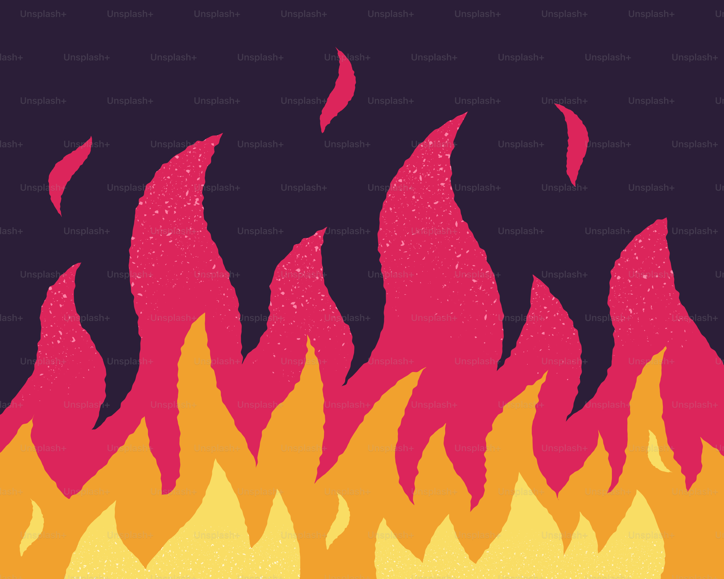 Llamas de fuego en un fondo oscuro.