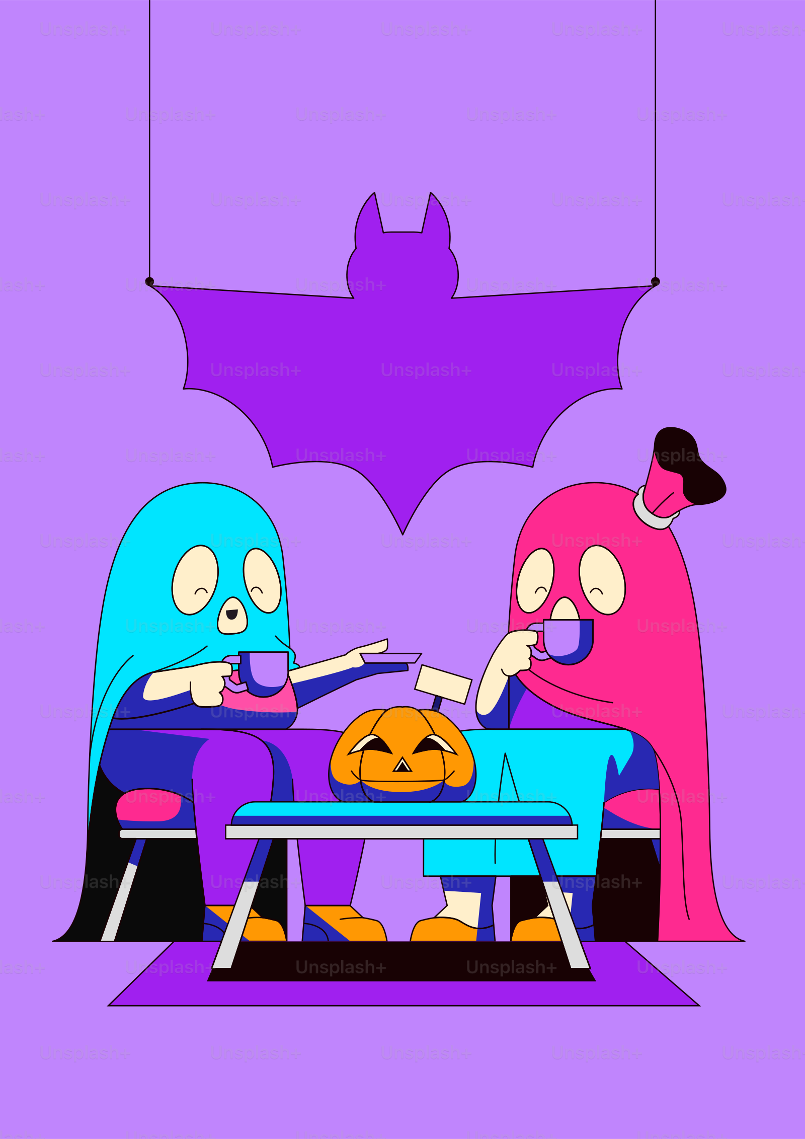 Due fantasmi e un cane che si godono da bere