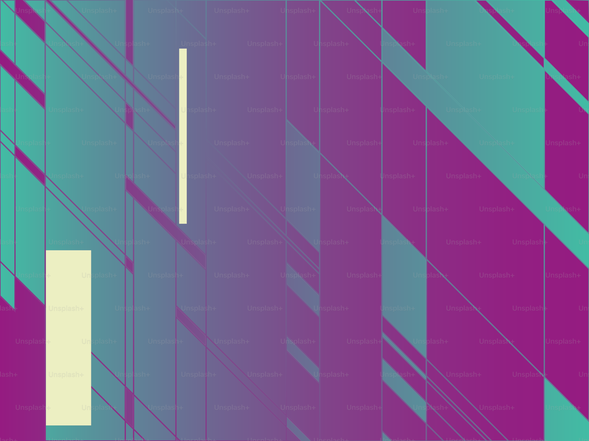 Abstract geometric shapes with purple and teal gradient