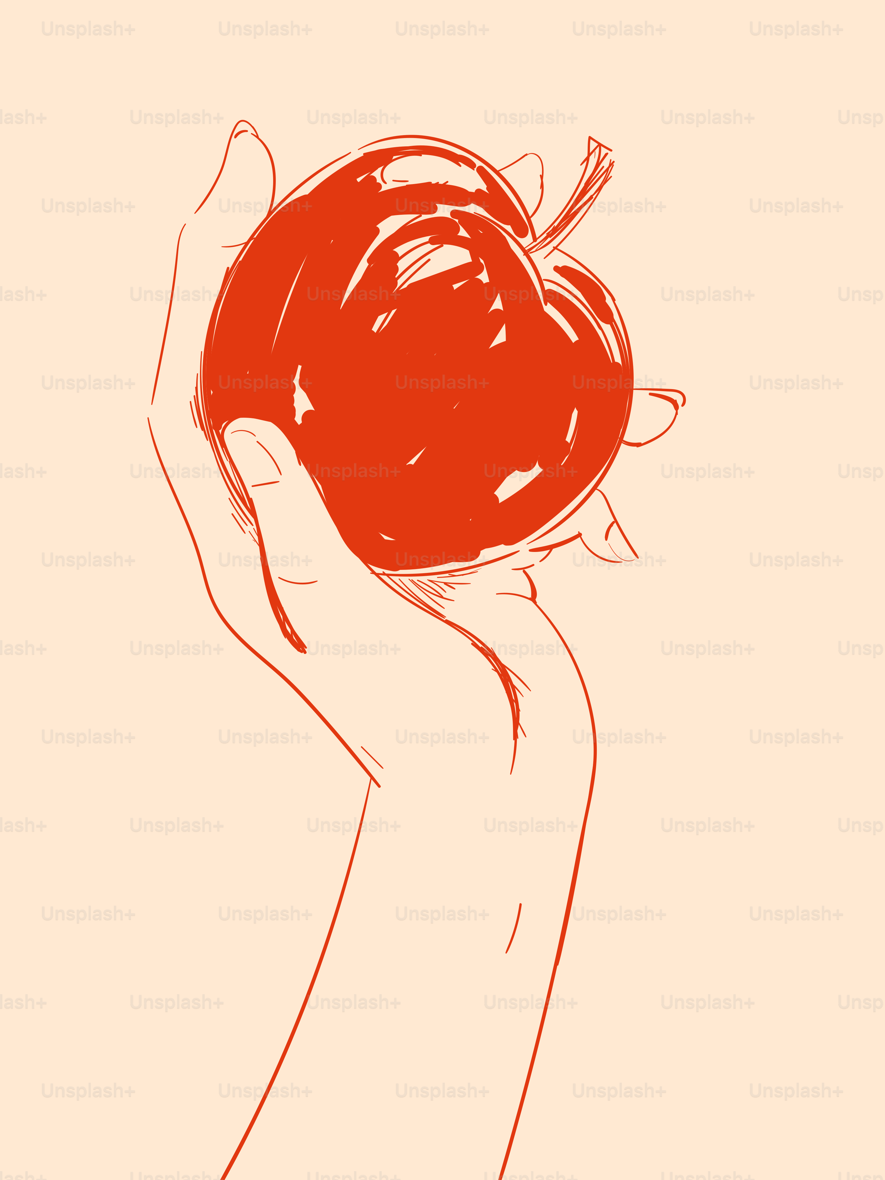 Hand holding a single red apple