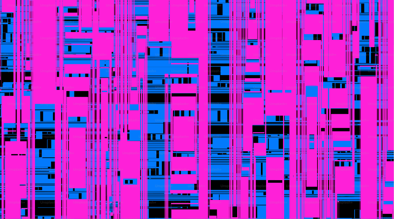 Pink and blue abstract geometric pattern