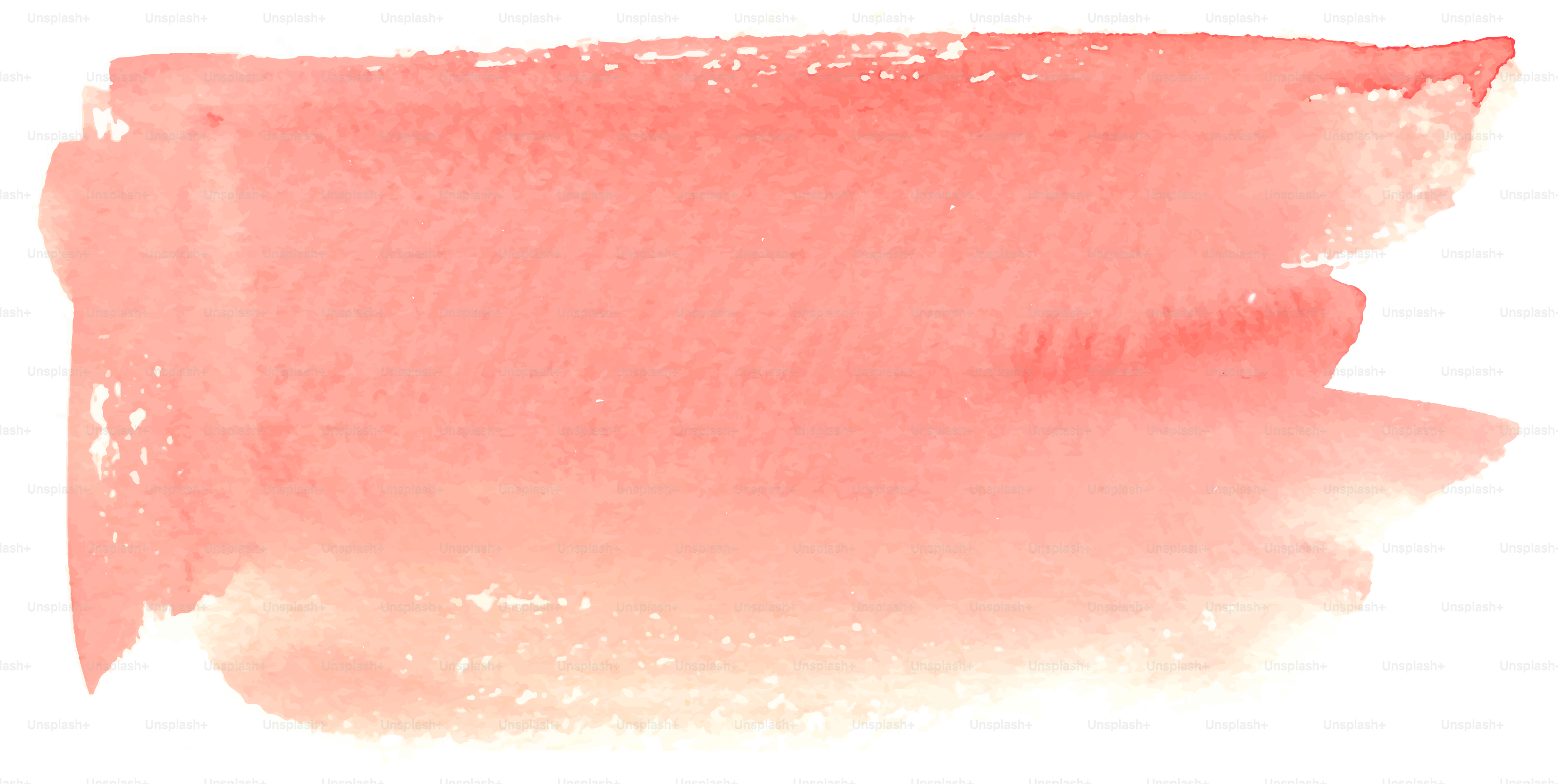 Ein Aquarellpinselstrich in Korallentönen.
