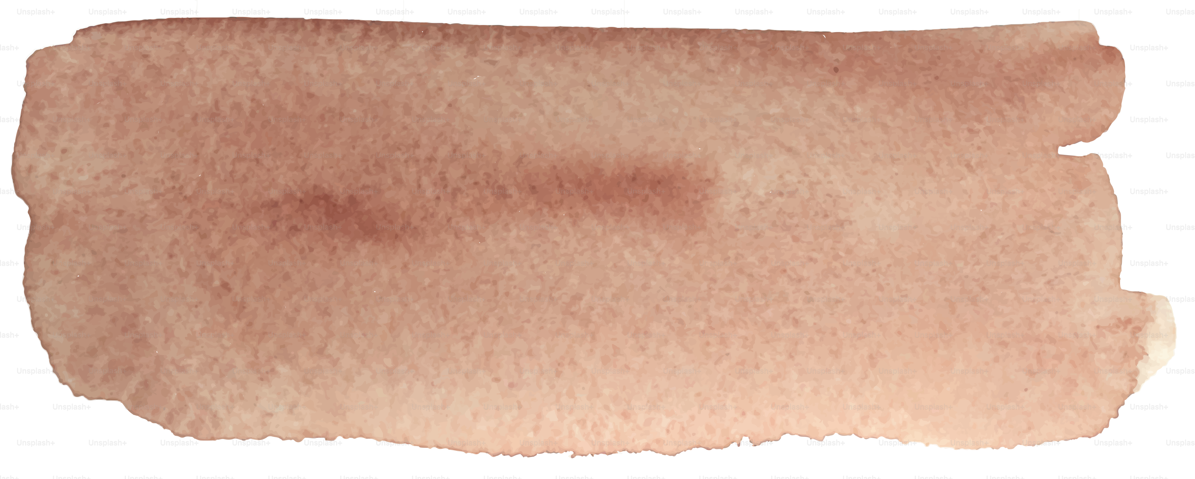 Un seul coup de pinceau aquarelle en marron atténué.