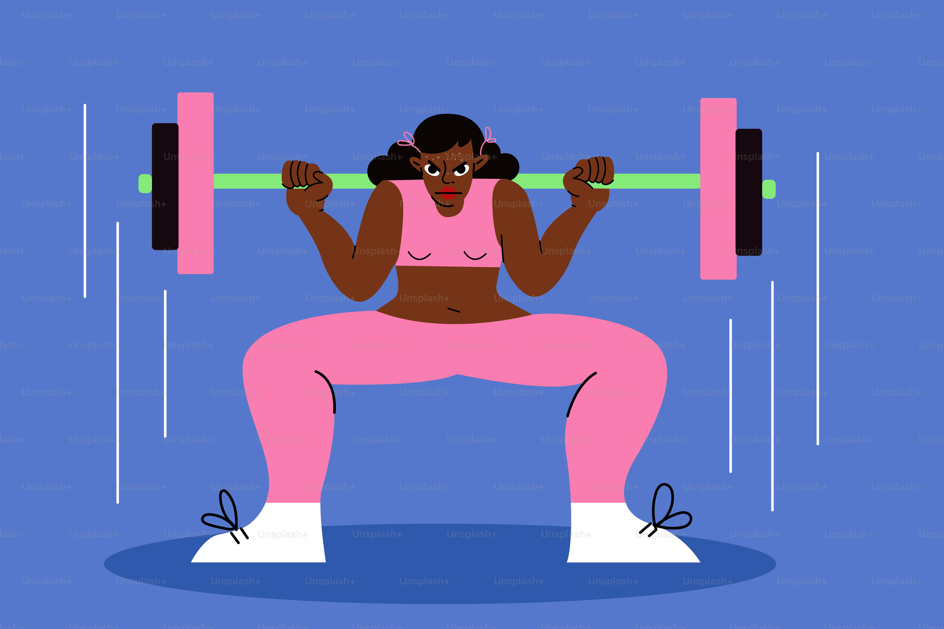 Mulher levantando peso em academia