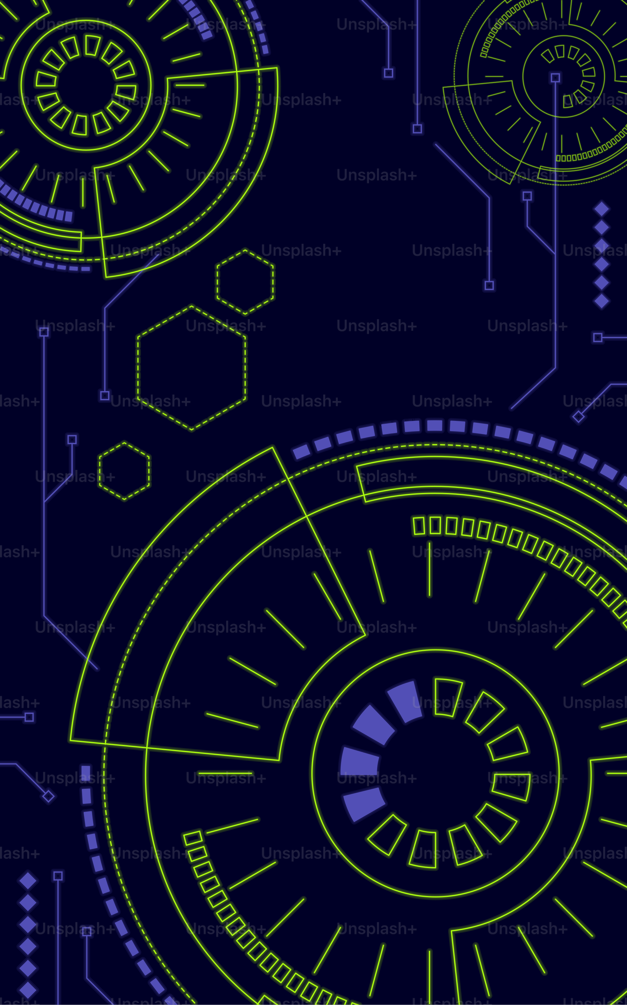 Abstract futuristic digital circuit board design