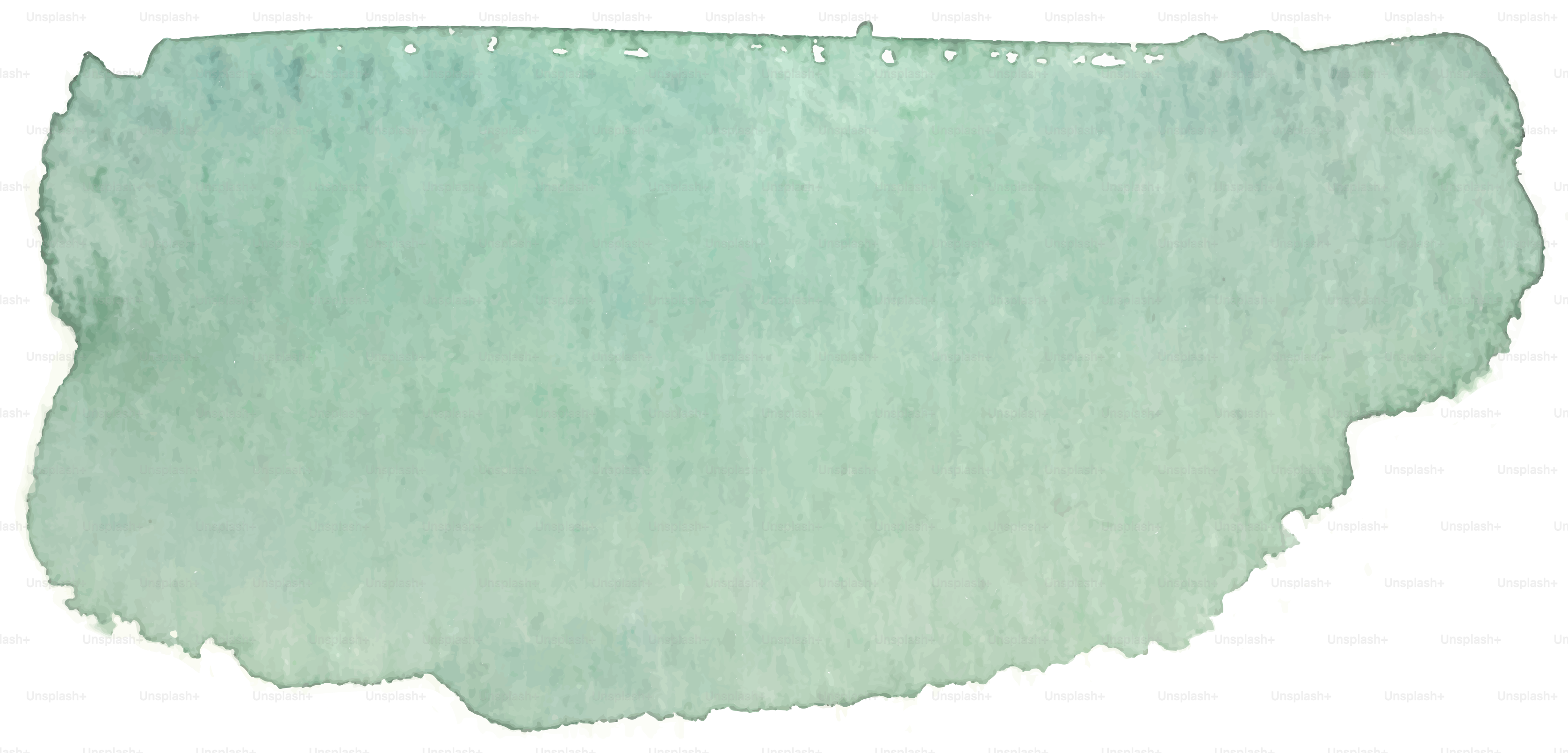 Un coup de pinceau aquarelle de vert pâle.