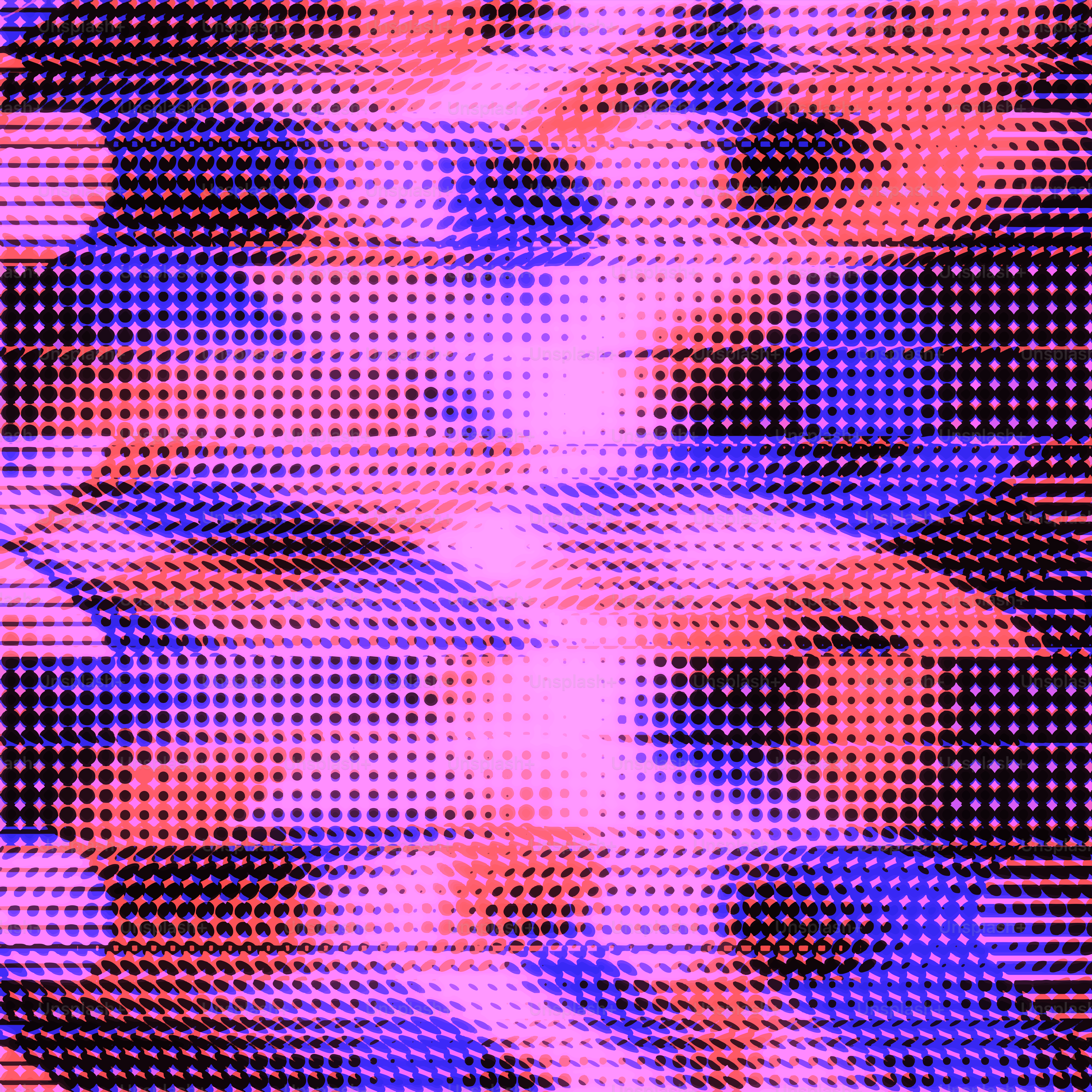 Abstract pattern of pink and blue dots