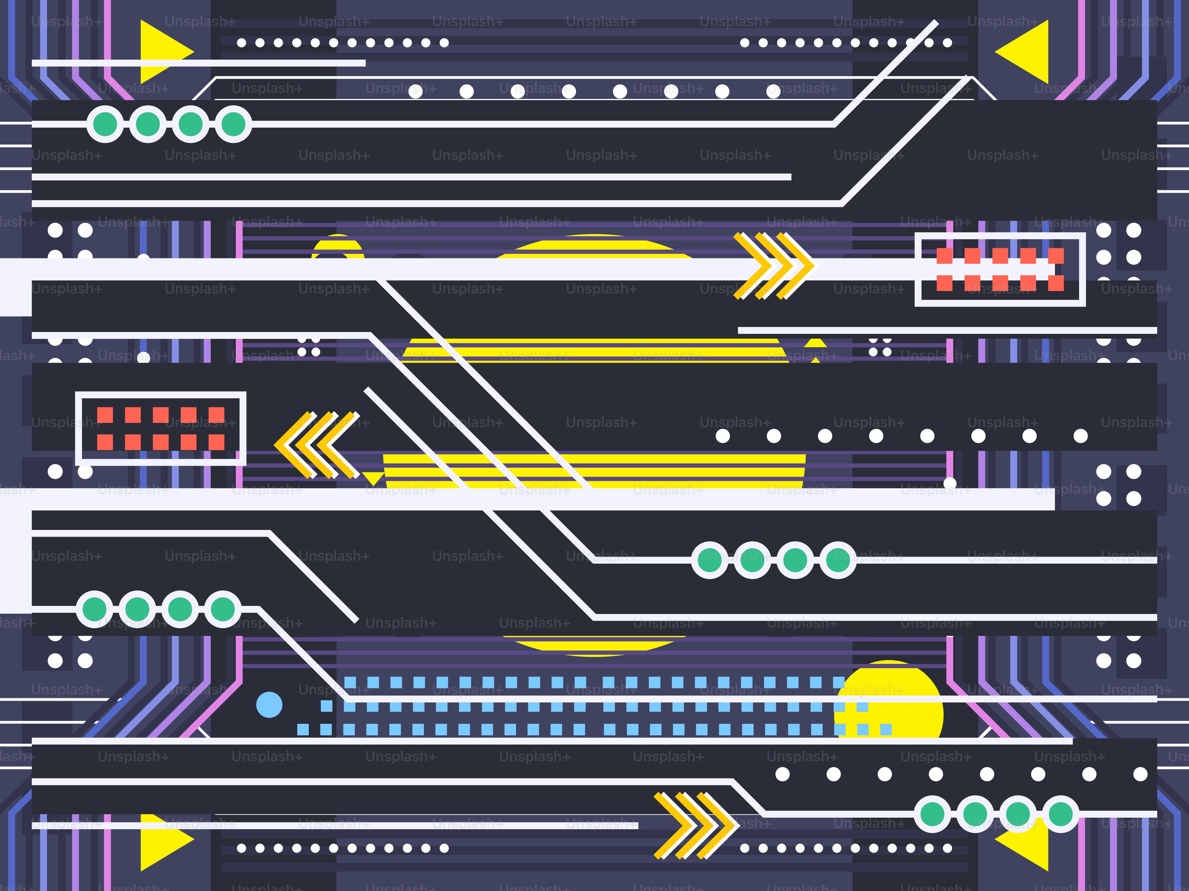 Abstract futuristic technological circuit board design