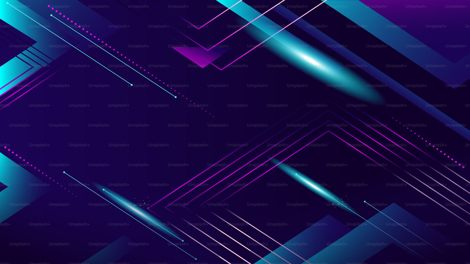 Fond géométrique abstrait avec des lignes et des formes lumineuses