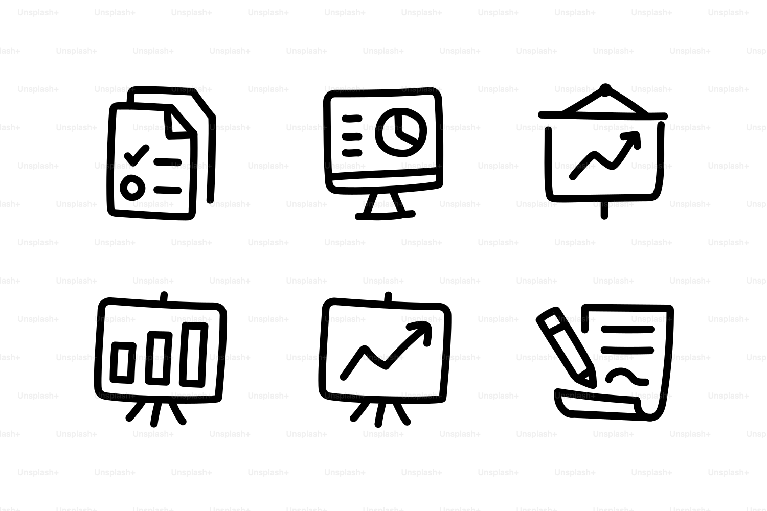 Collezione di icone aziendali e di team su sfondo bianco vettoriale –  Immagine gratis di Gente su Unsplash, image size:3000x2000