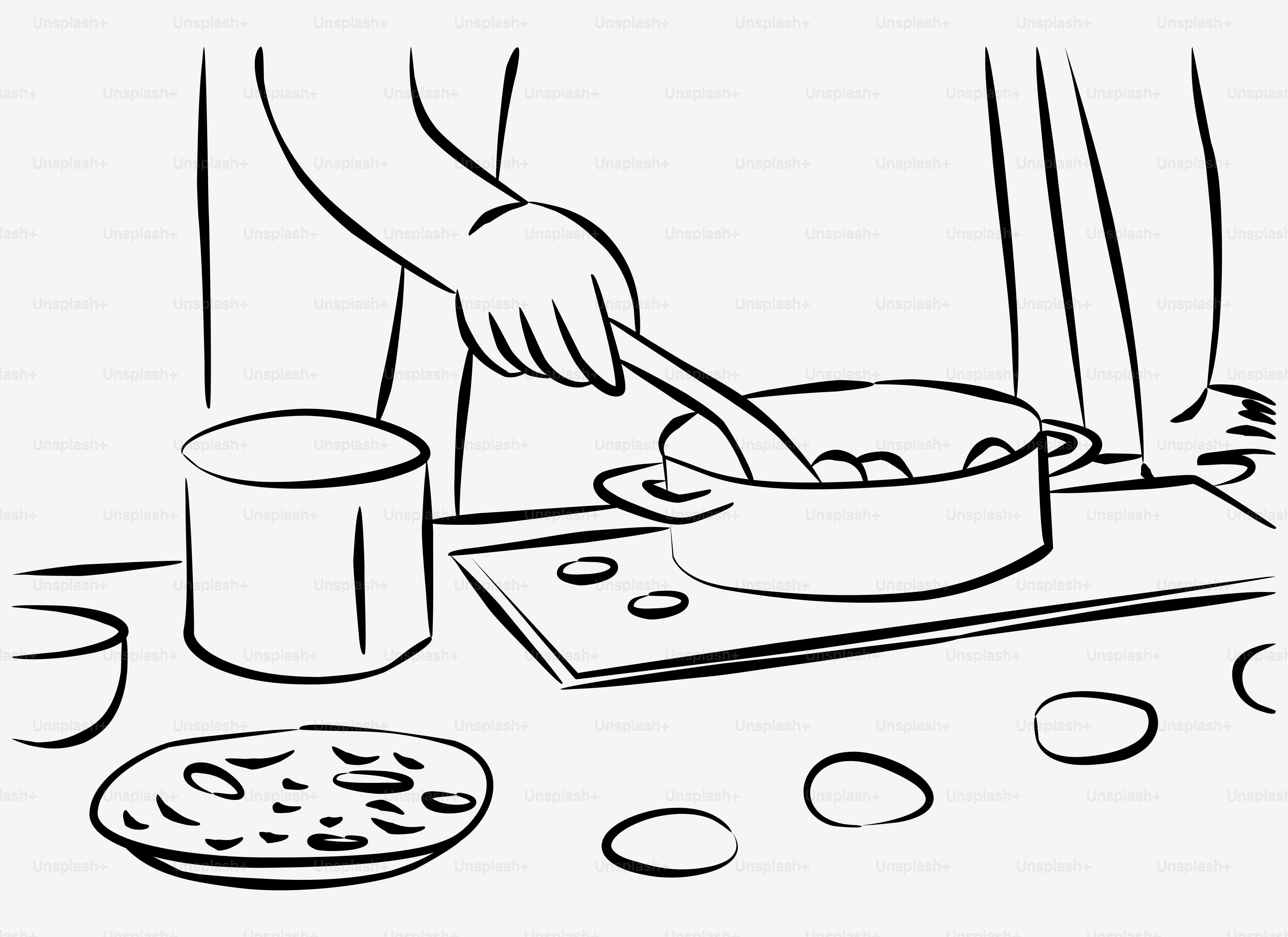 A chef preparing food in a kitchen.