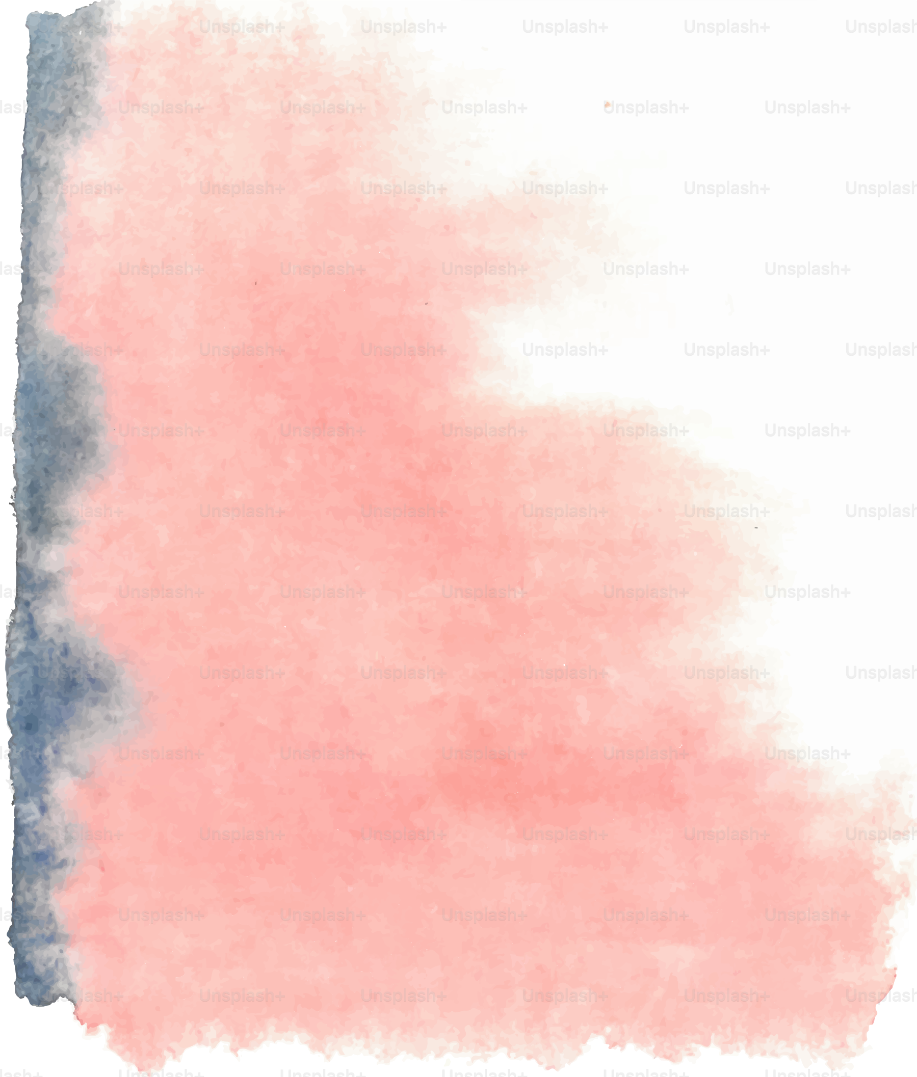 青やピンクの色調が入った抽象的な水彩のスプラッシュ