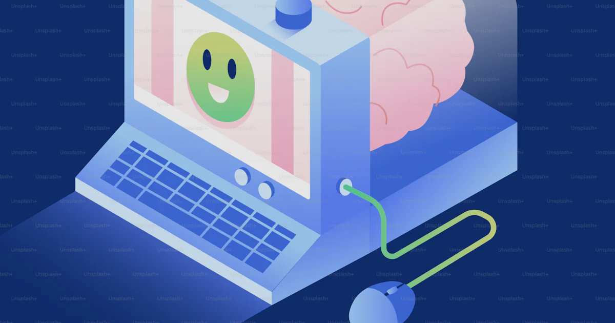 Happy Face Using Computer Computer with a brain and happy face vector – Technology Image on Unsplash